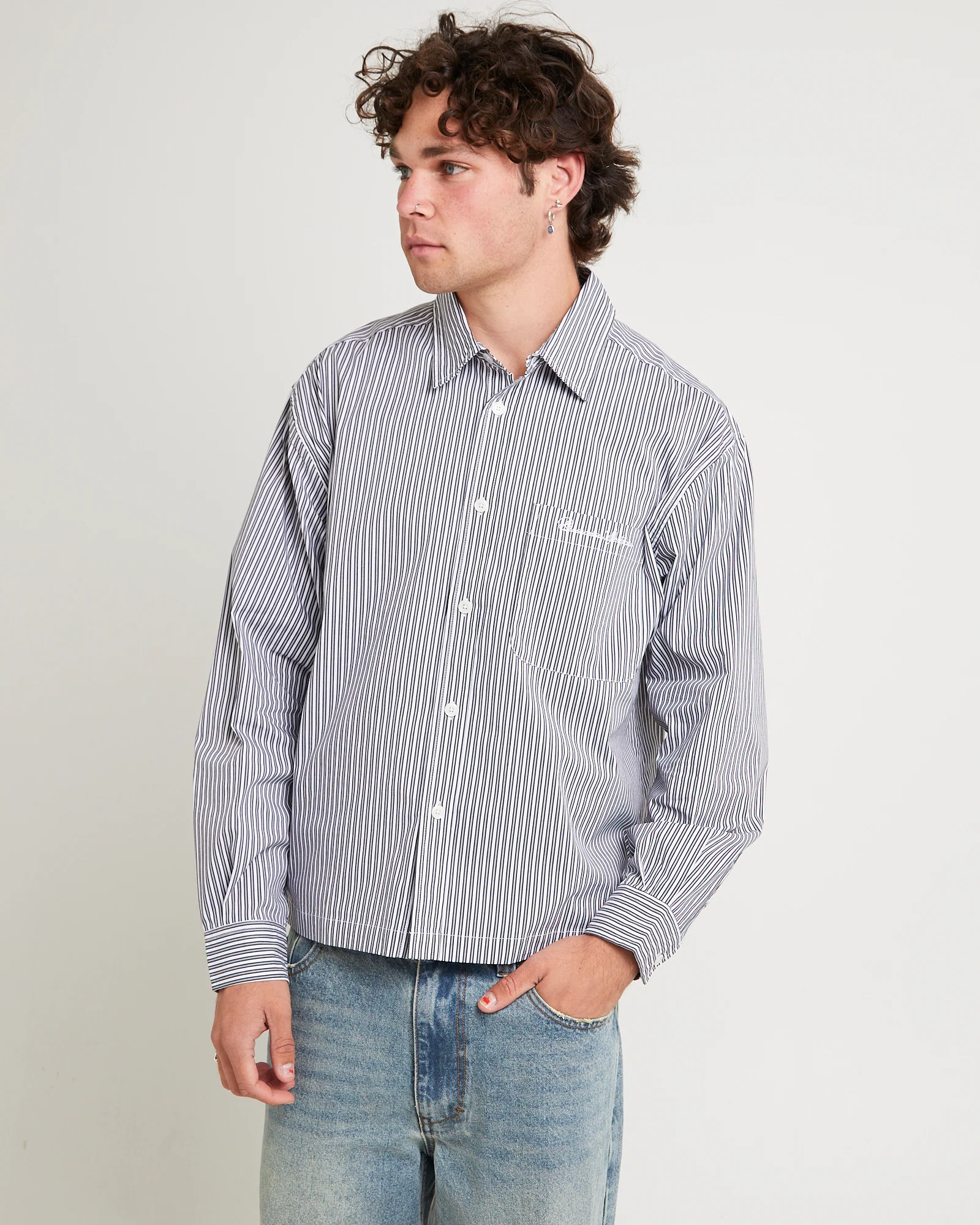 Miami Striped Long Sleeve Shirt - Image 2