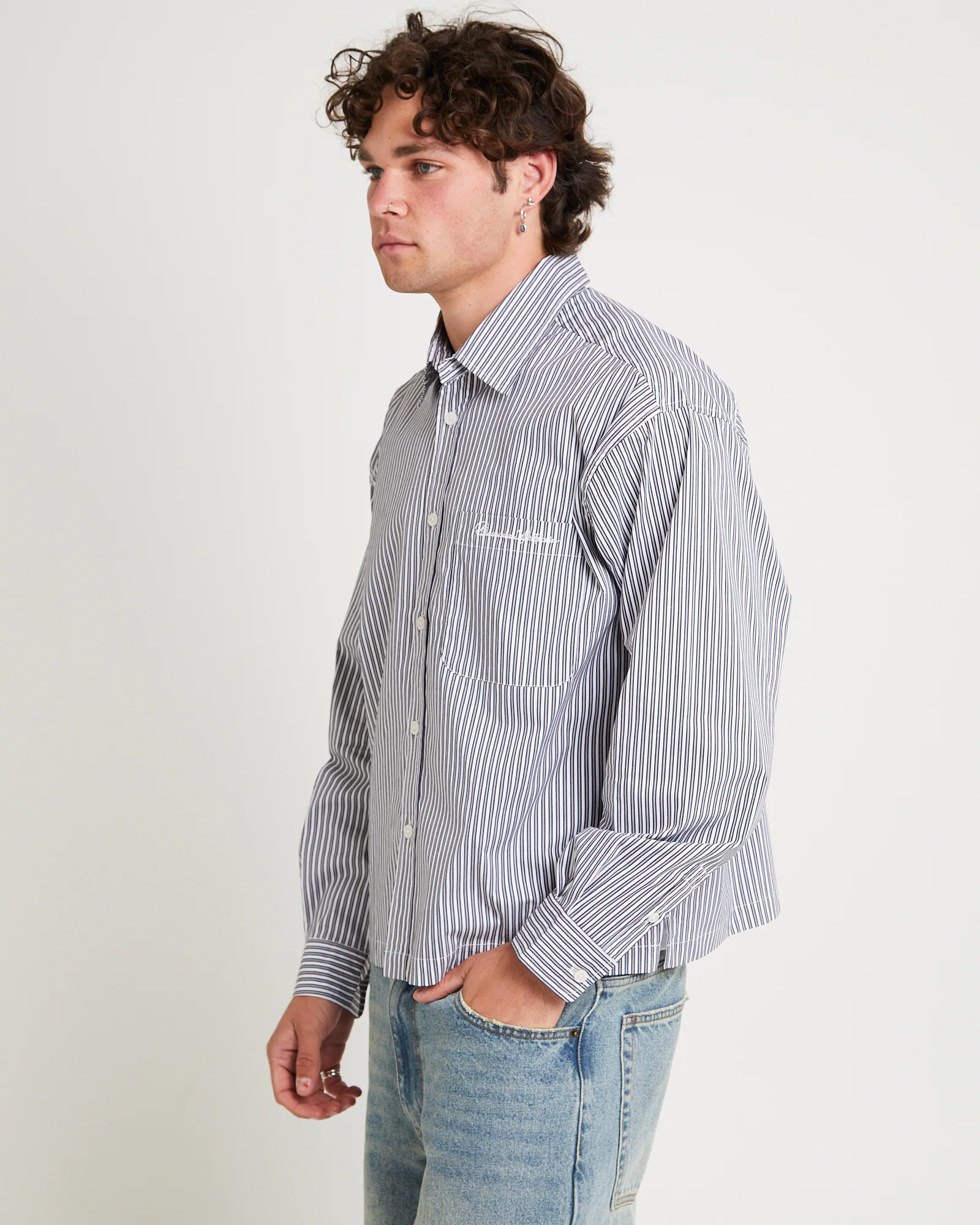 Miami Striped Long Sleeve Shirt - Image 3