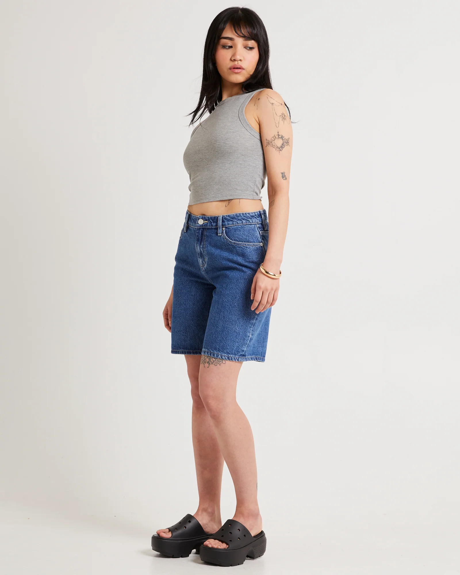 Mid Baggy Denim Shorts - Image 4