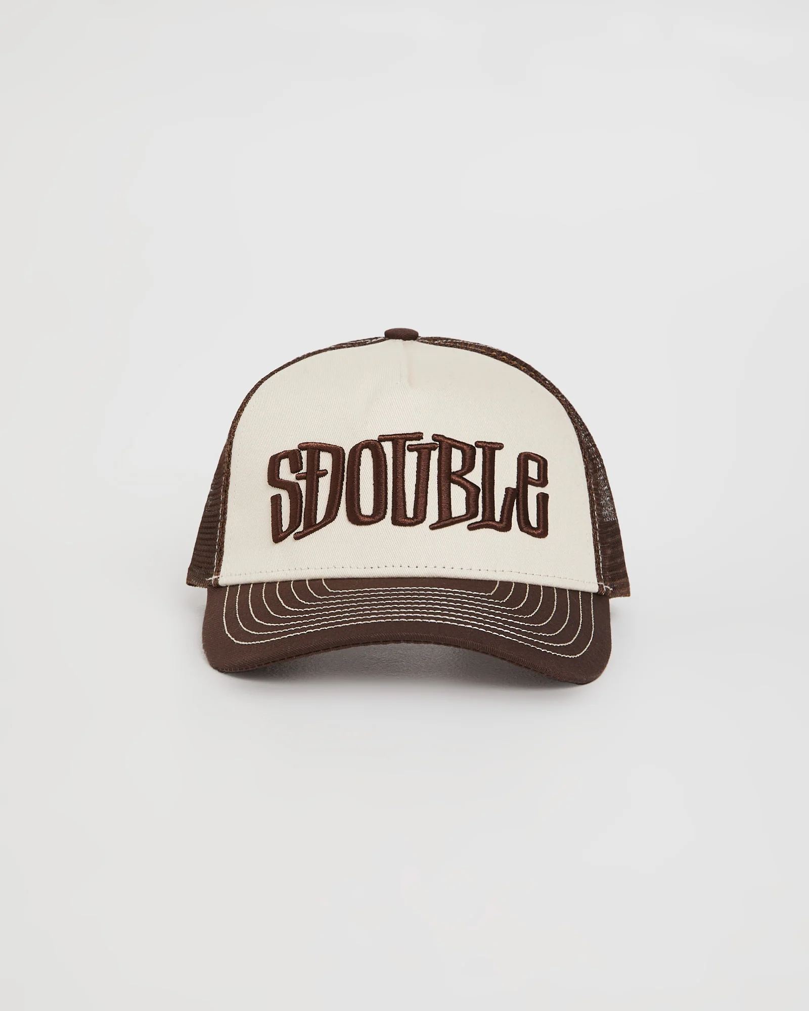 Mid-Block Curved Peak Trucker Cap