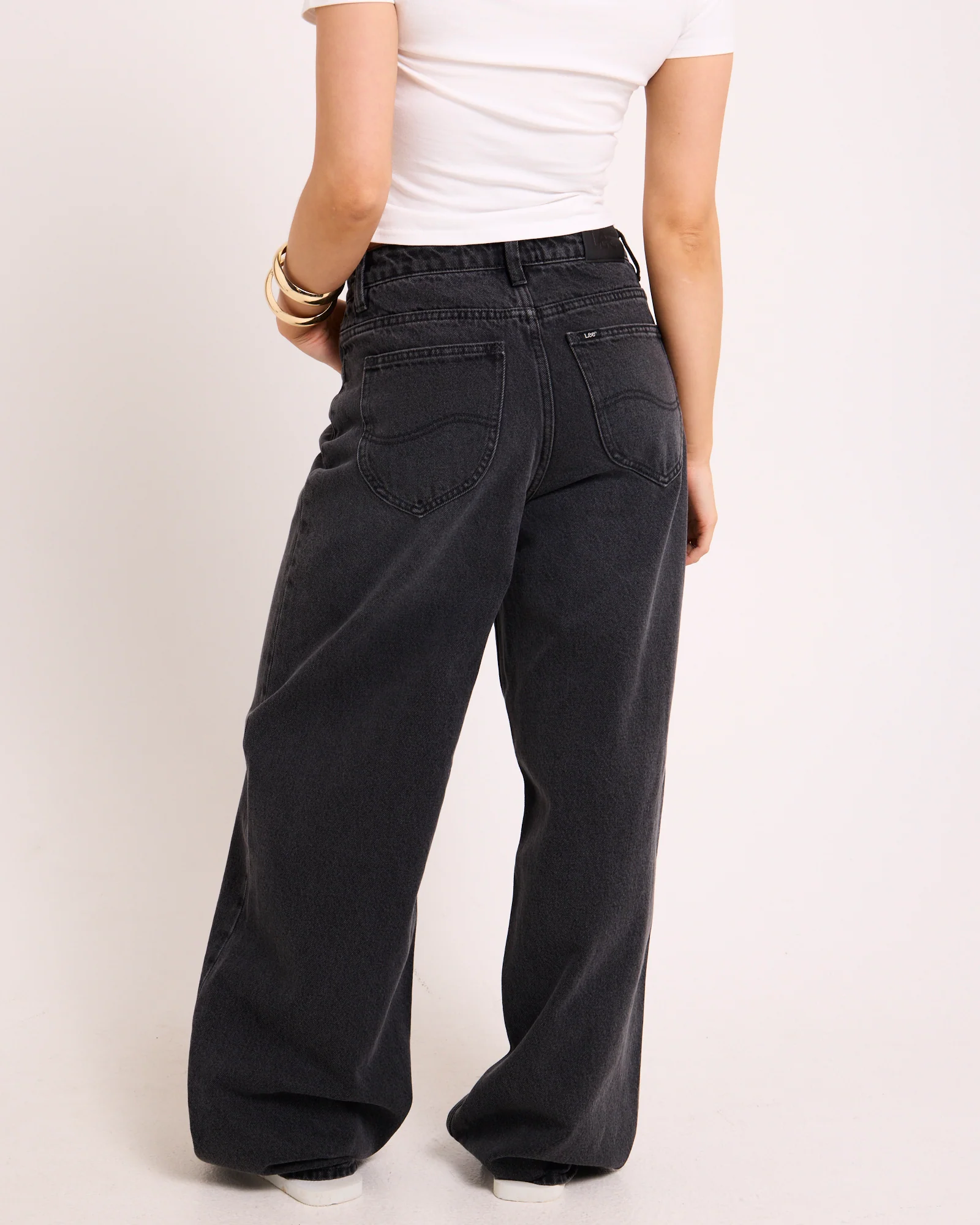 Mid Slouch Relaxed Denim Jeans Basalt - Image 4