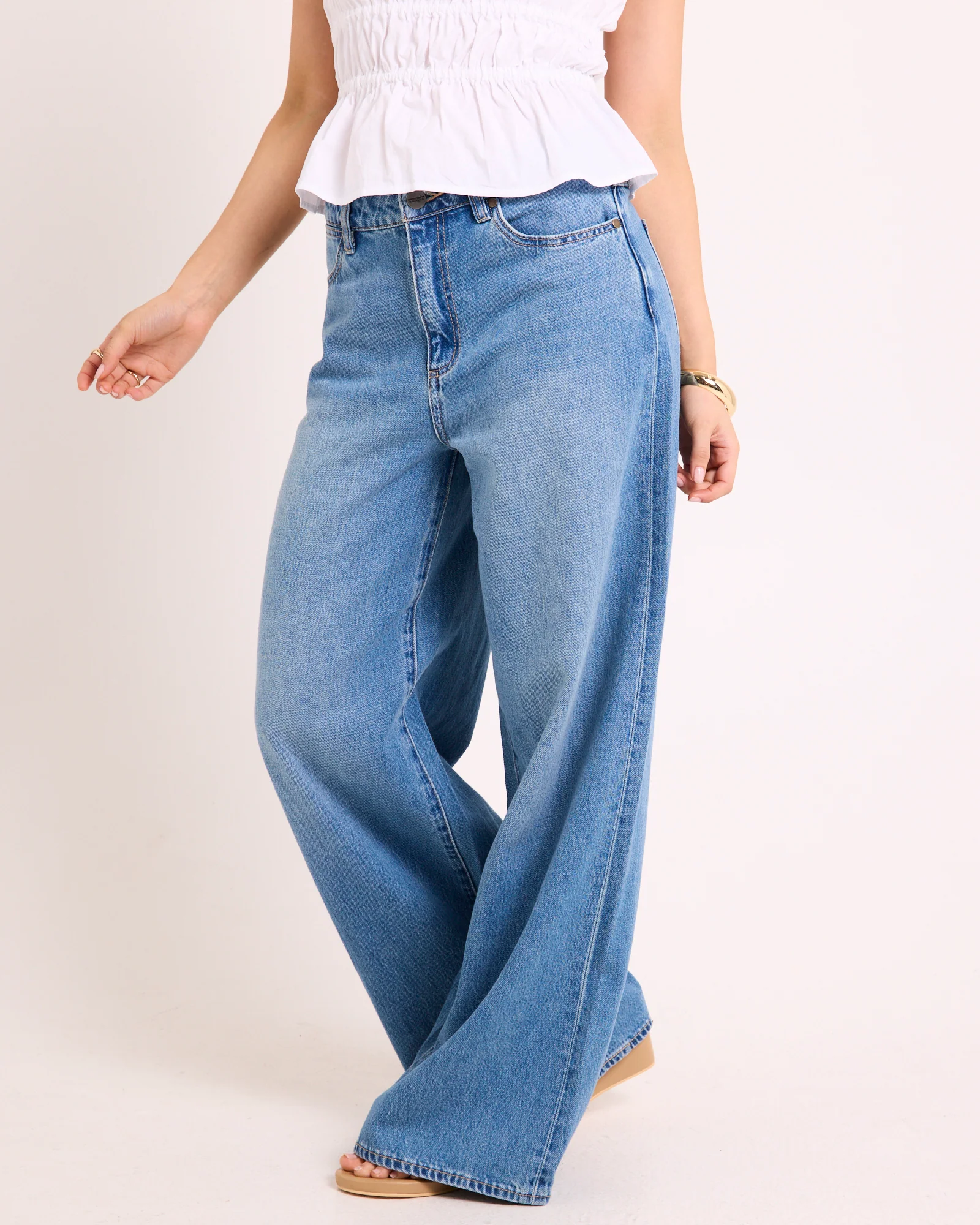 Mid Stevie Relaxed Denim Jeans - Image 3