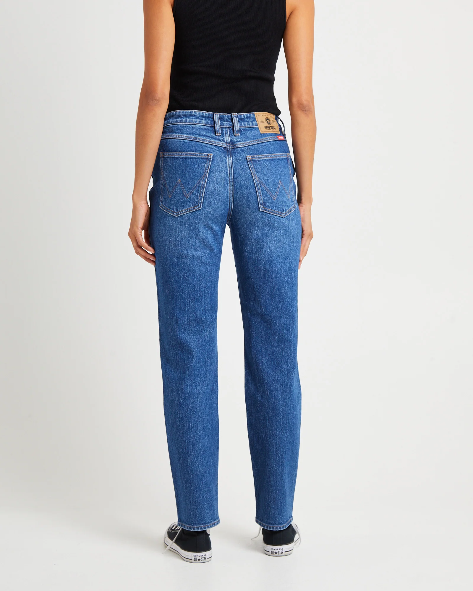 Mid Tori Slim Straight Denim Jeans 5 Year Fade - Image 2