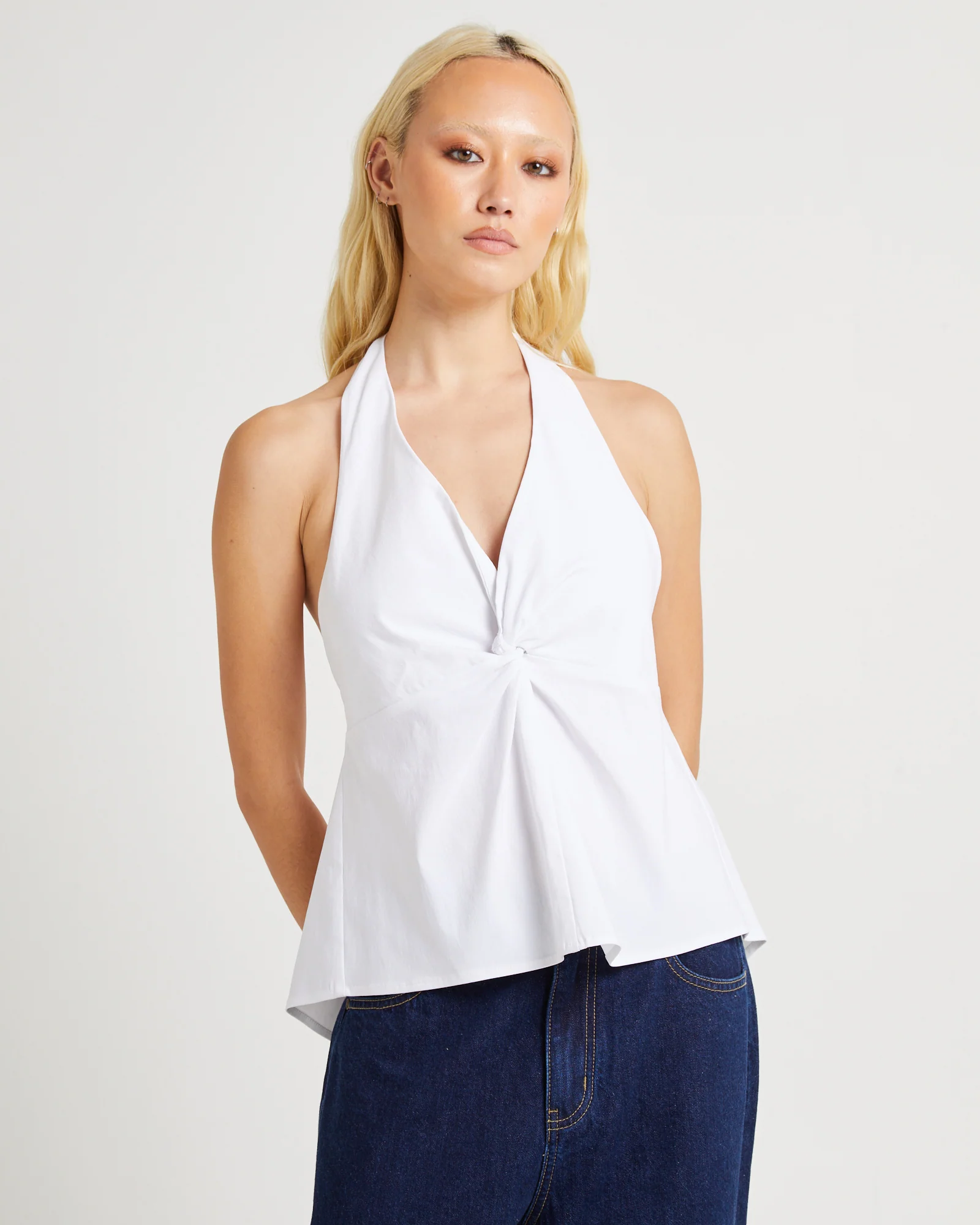 Miley Twist Front Halter Top