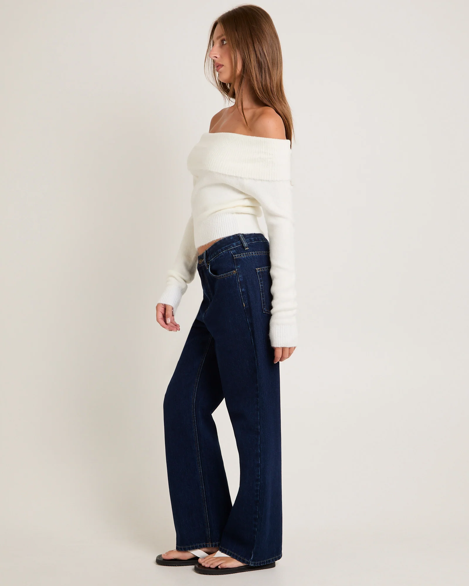Milly Off Shoulder Knit Sweater - Image 4