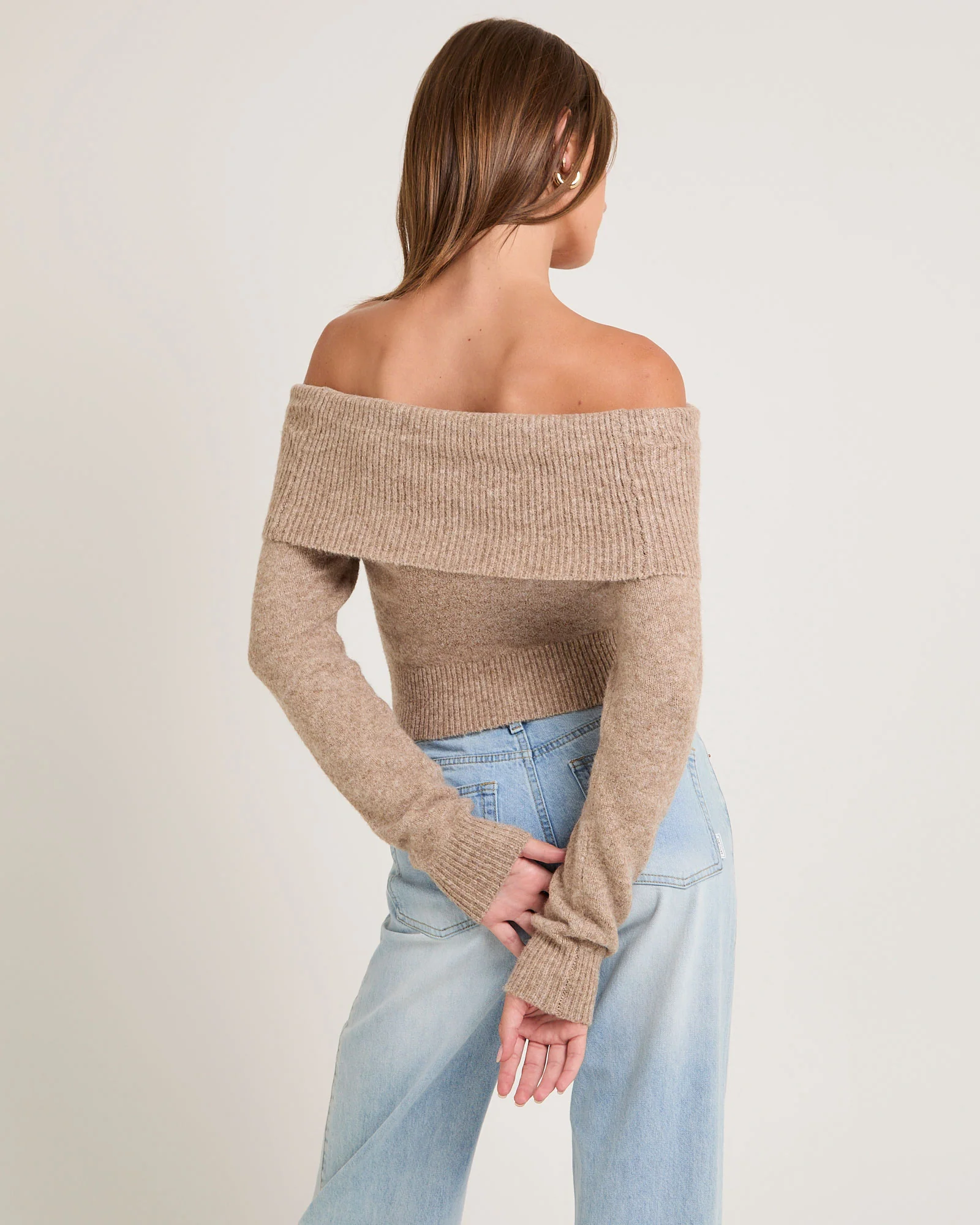 Milly Off Shoulder Knit Sweater - Image 2