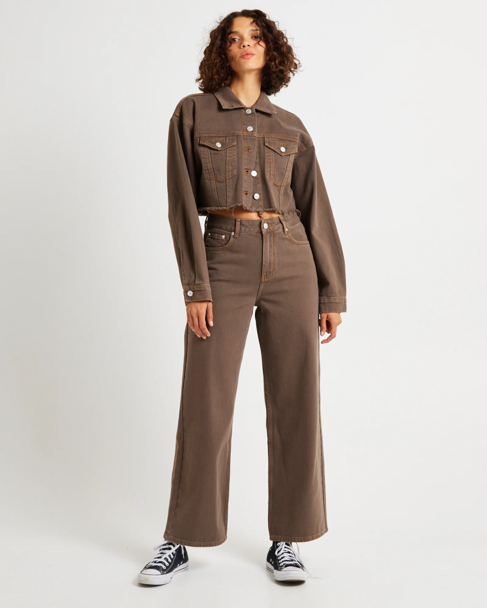Misty High & Wide Denim Jeans - Image 3