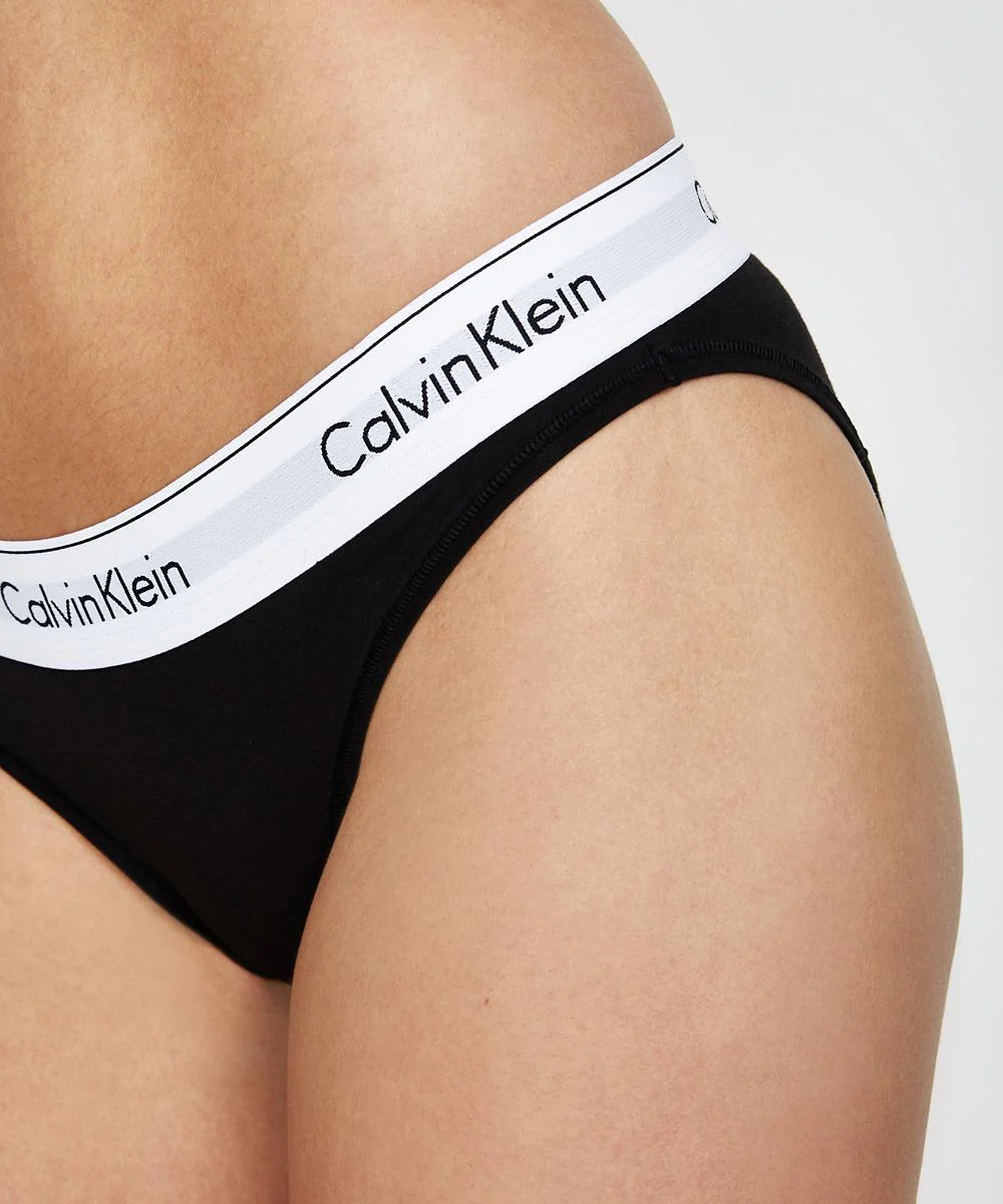 Modern Cotton Bikini Bottoms Black - Image 4