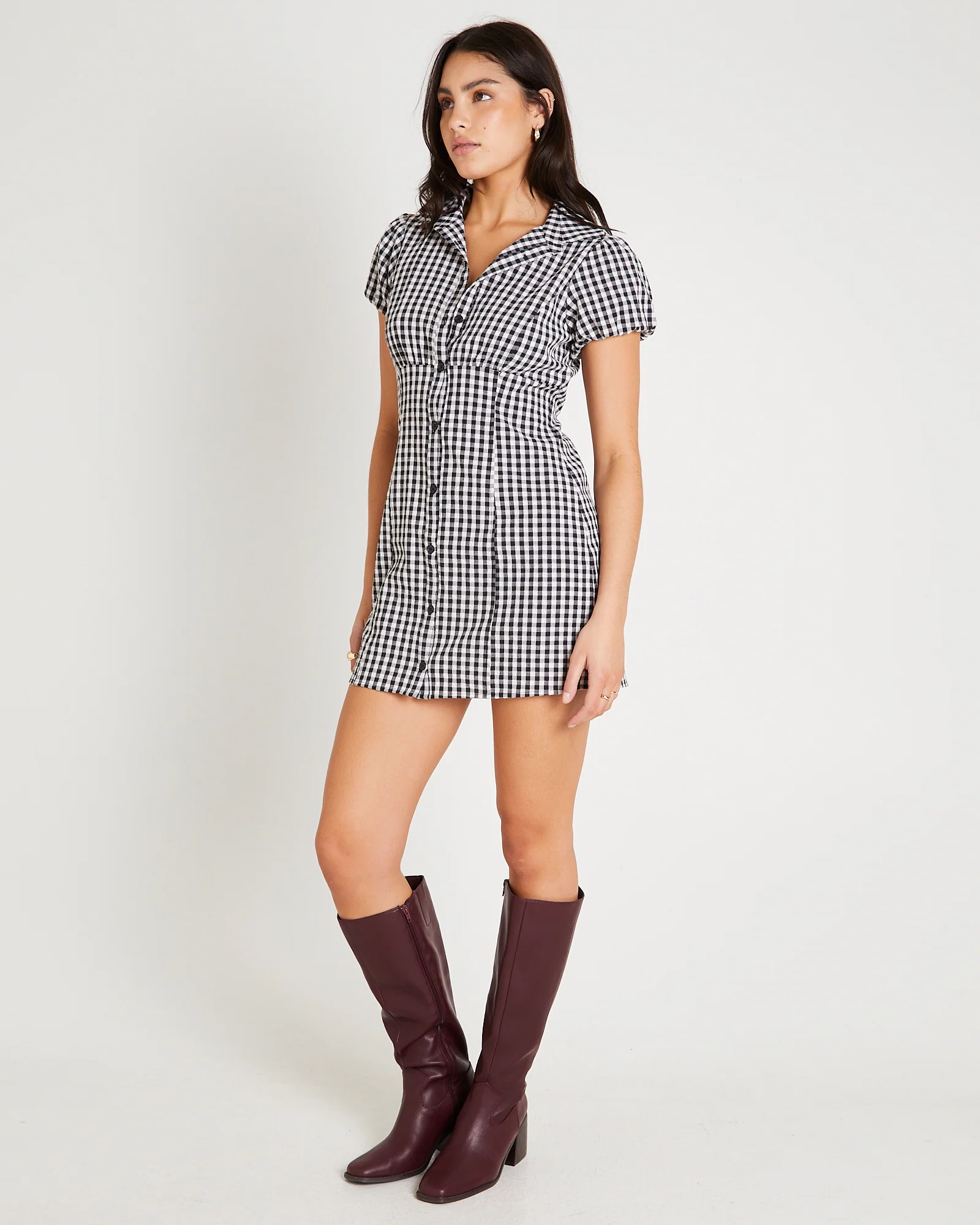 Monica Shirt Mini Dress - Image 4