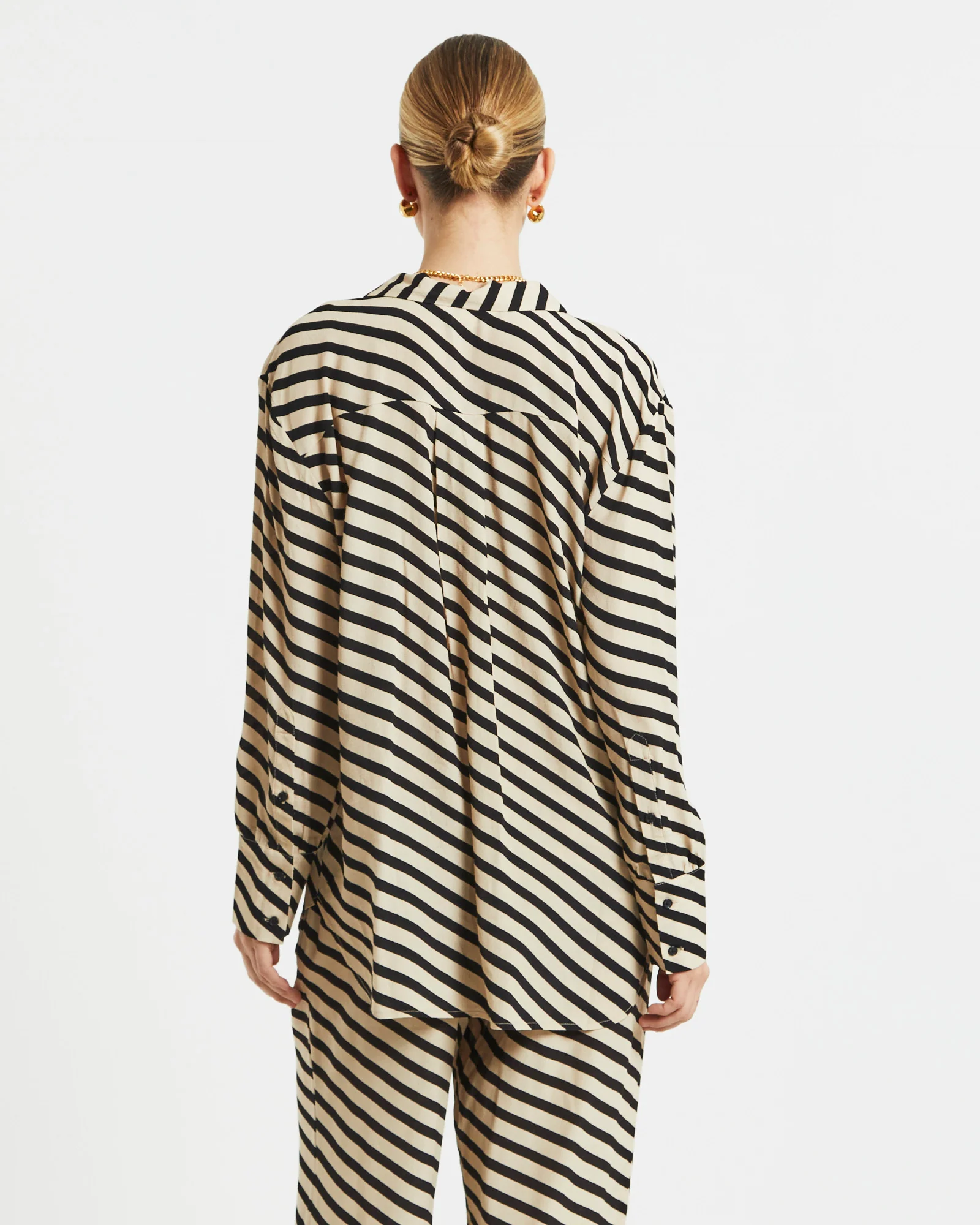 Morgan Printed Crepe Long Sleeve Shirt in Assorted - Image 2