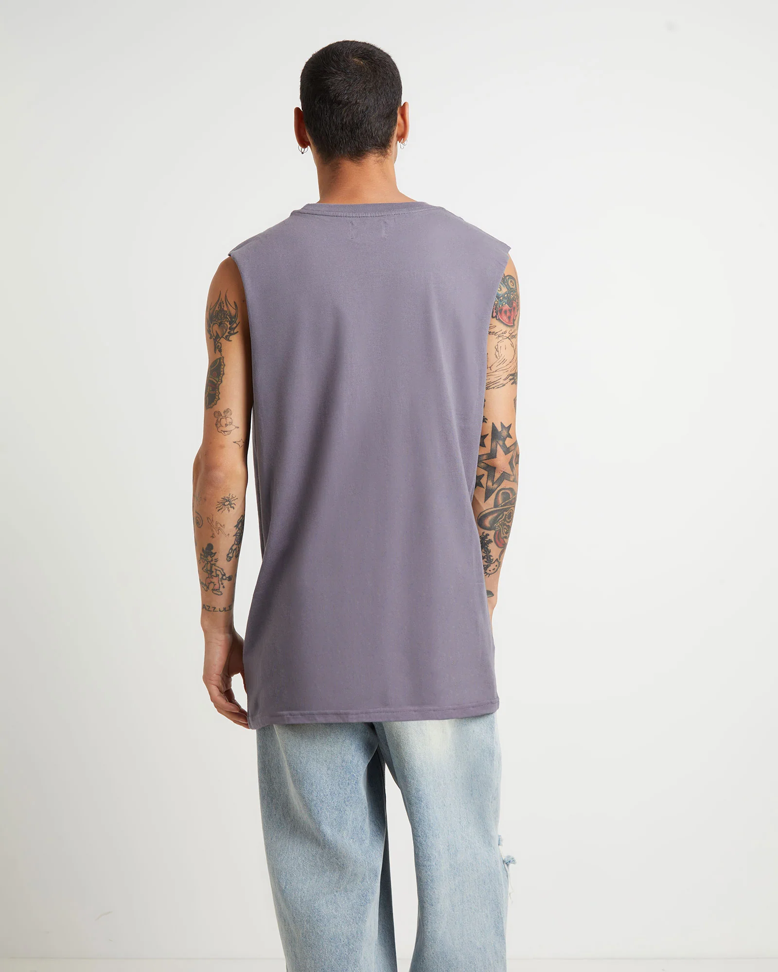 Muscle Tank in Pewter Grey - Image 2
