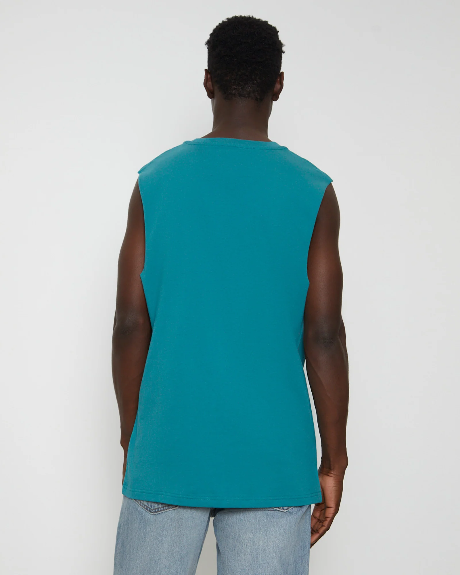 Muscle Tank Tee in Emerald - Image 2