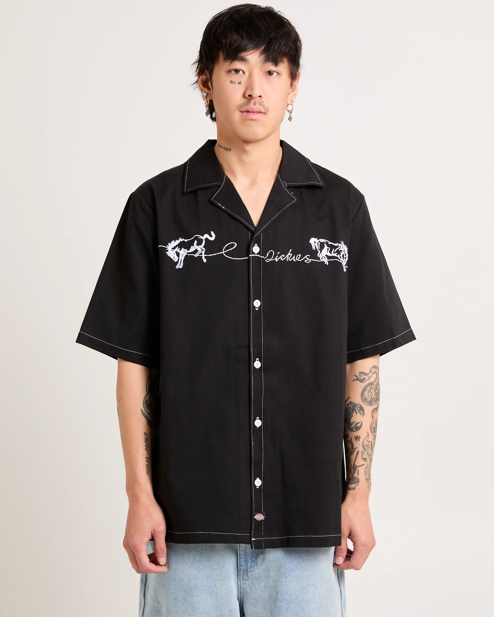 Mustang Contrast Short Sleeve Shirt
