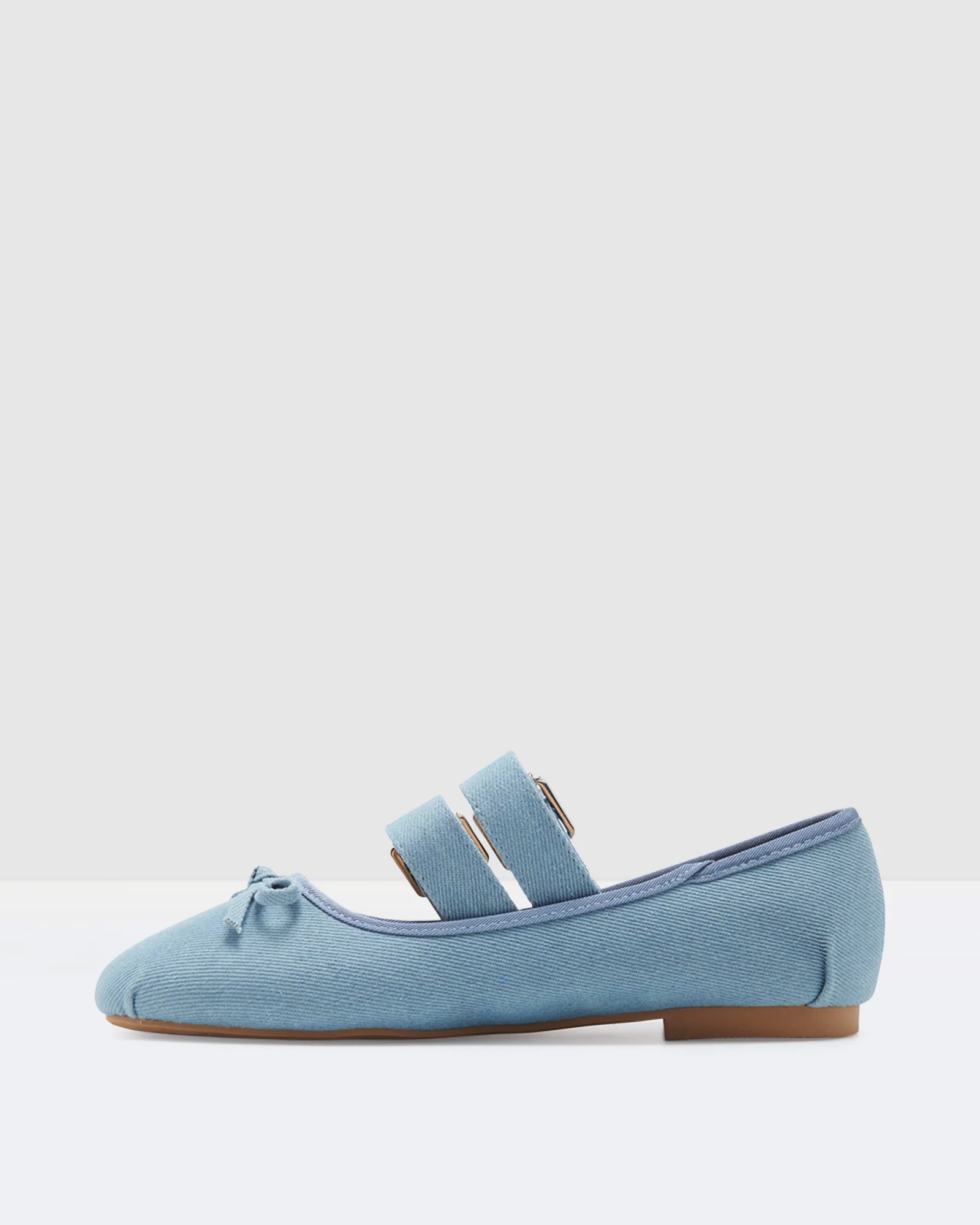 Mythos Ballet Flats in Denim - Image 2