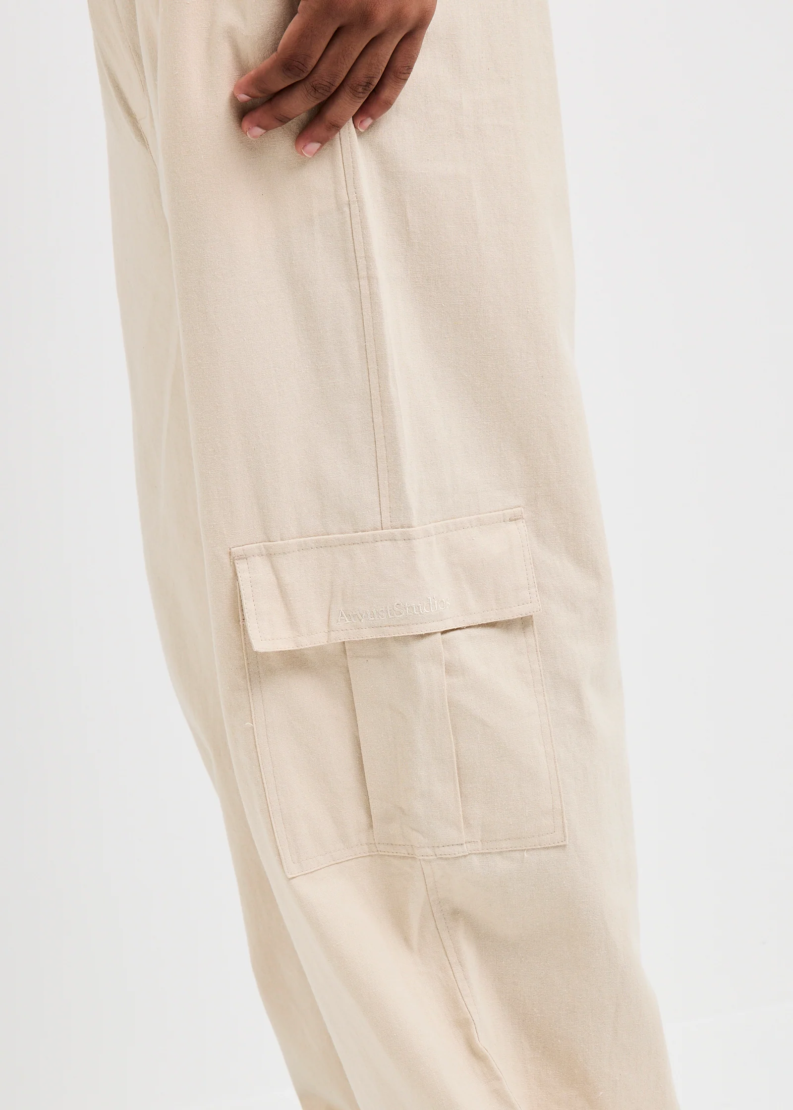 Naples Cargo Linen Pants - Image 5