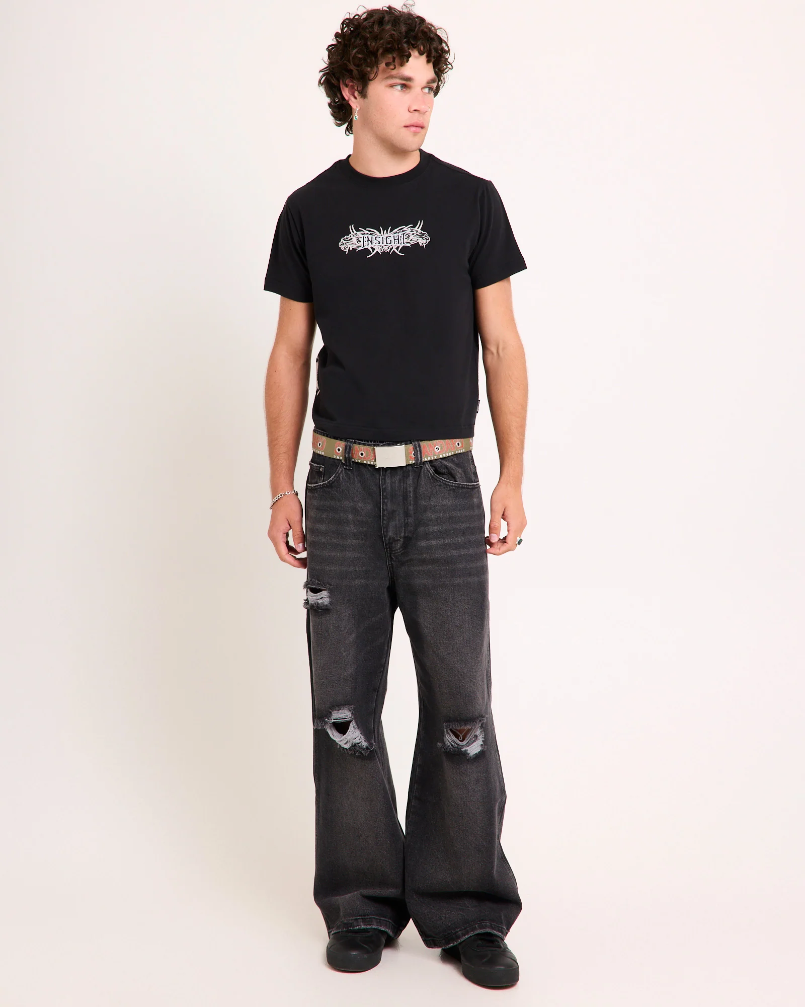 Narco Shrunken Cropped T-Shirt - Image 4