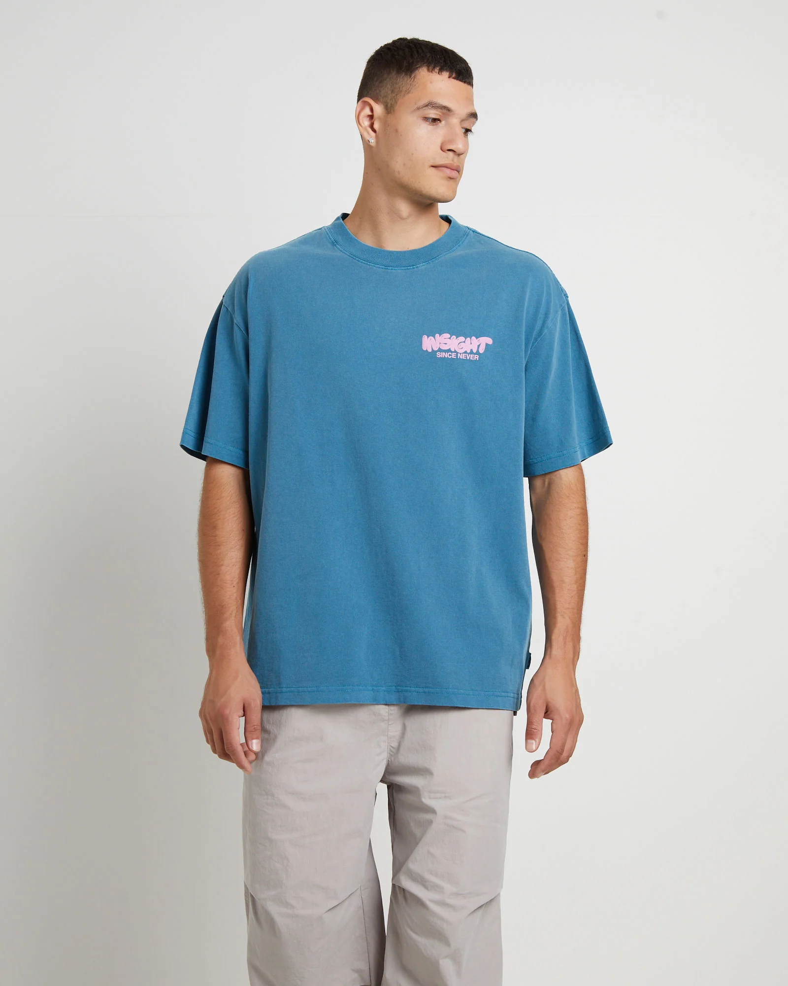 Narli Oversized T-Shirt in Ocean - Image 2