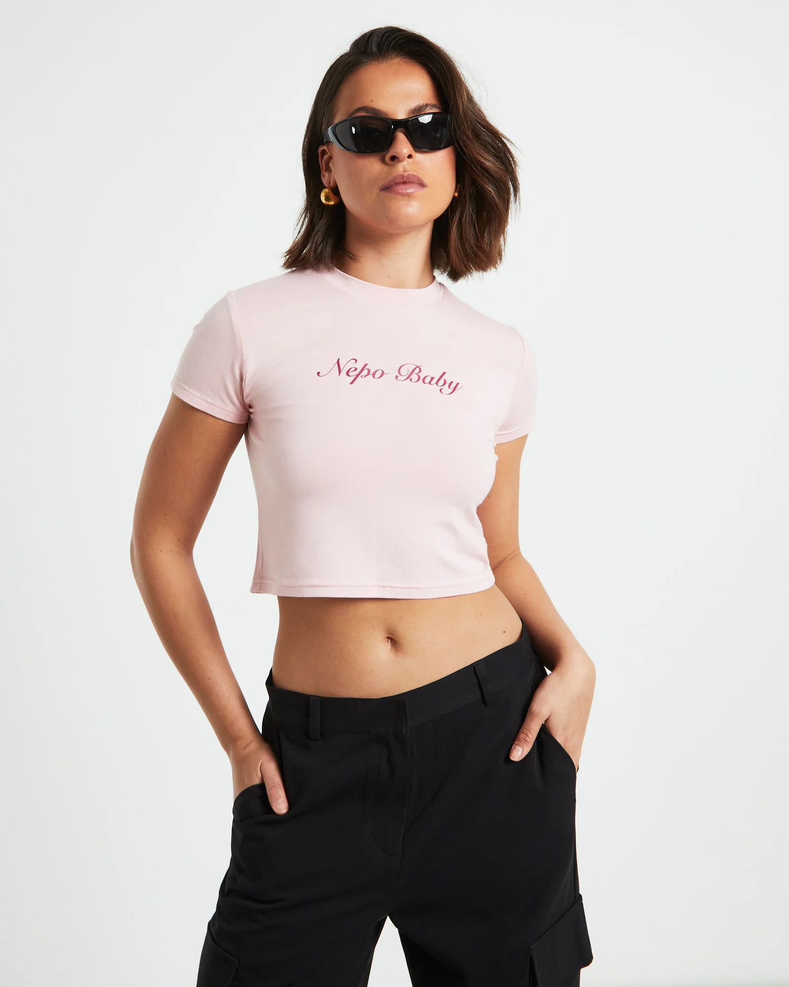Nepo Baby Tee in Pink