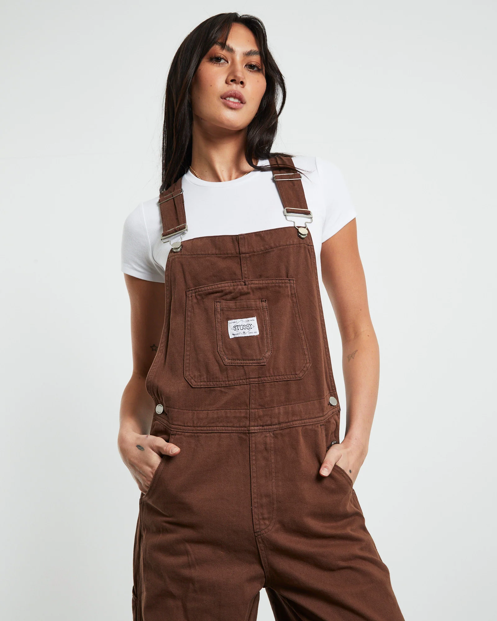 Nevada Denim Overalls Coffee Brown - Image 5