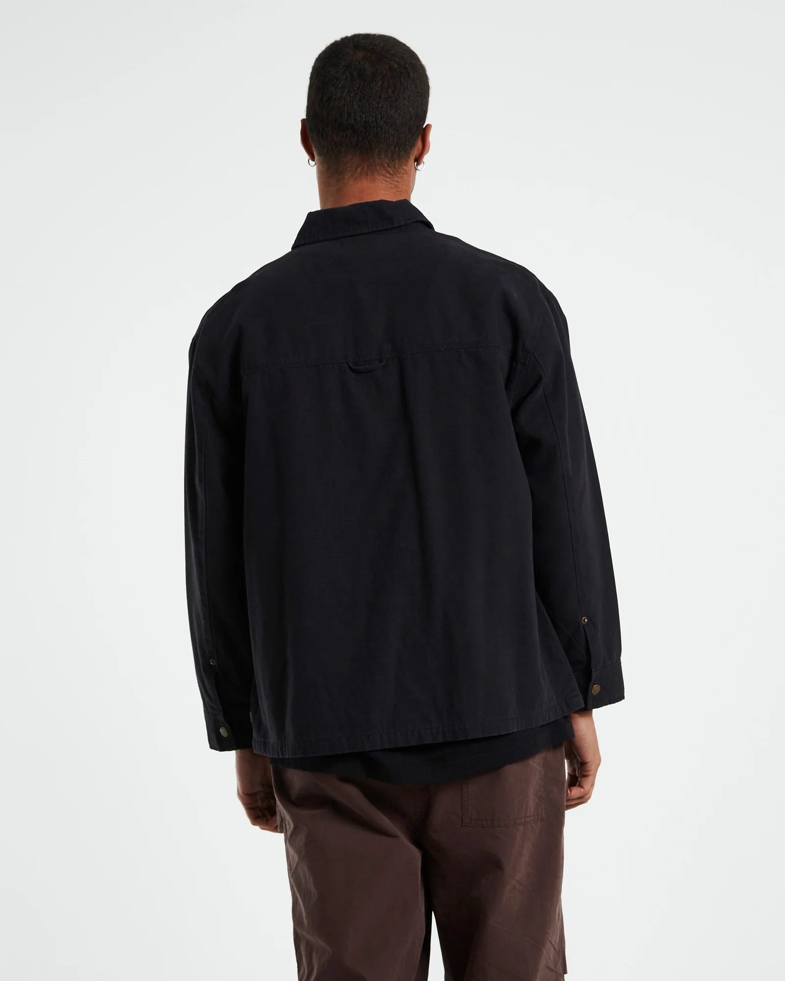 Newcastle Long Sleeve Shacket Black - Image 2