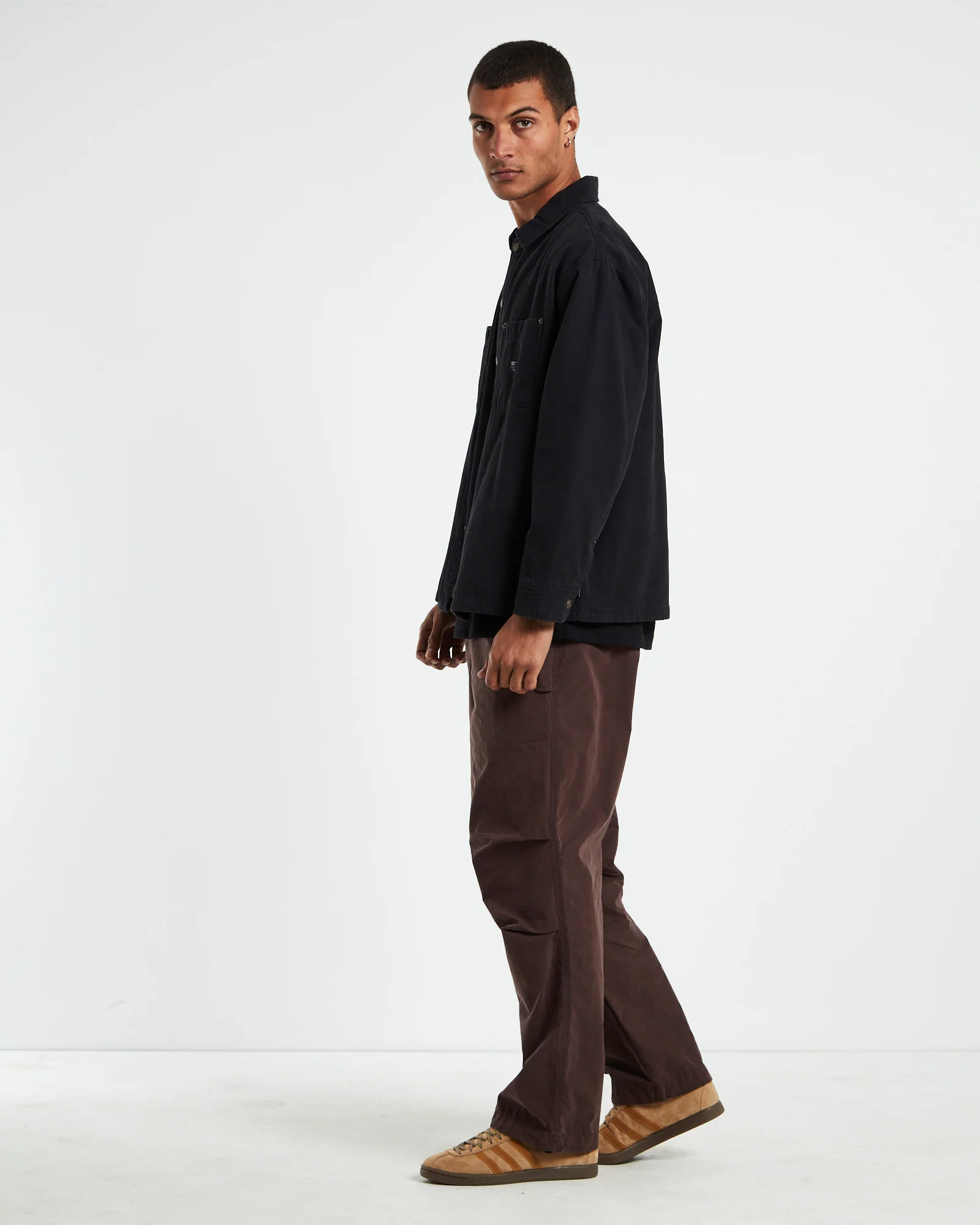 Newcastle Long Sleeve Shacket Black - Image 4