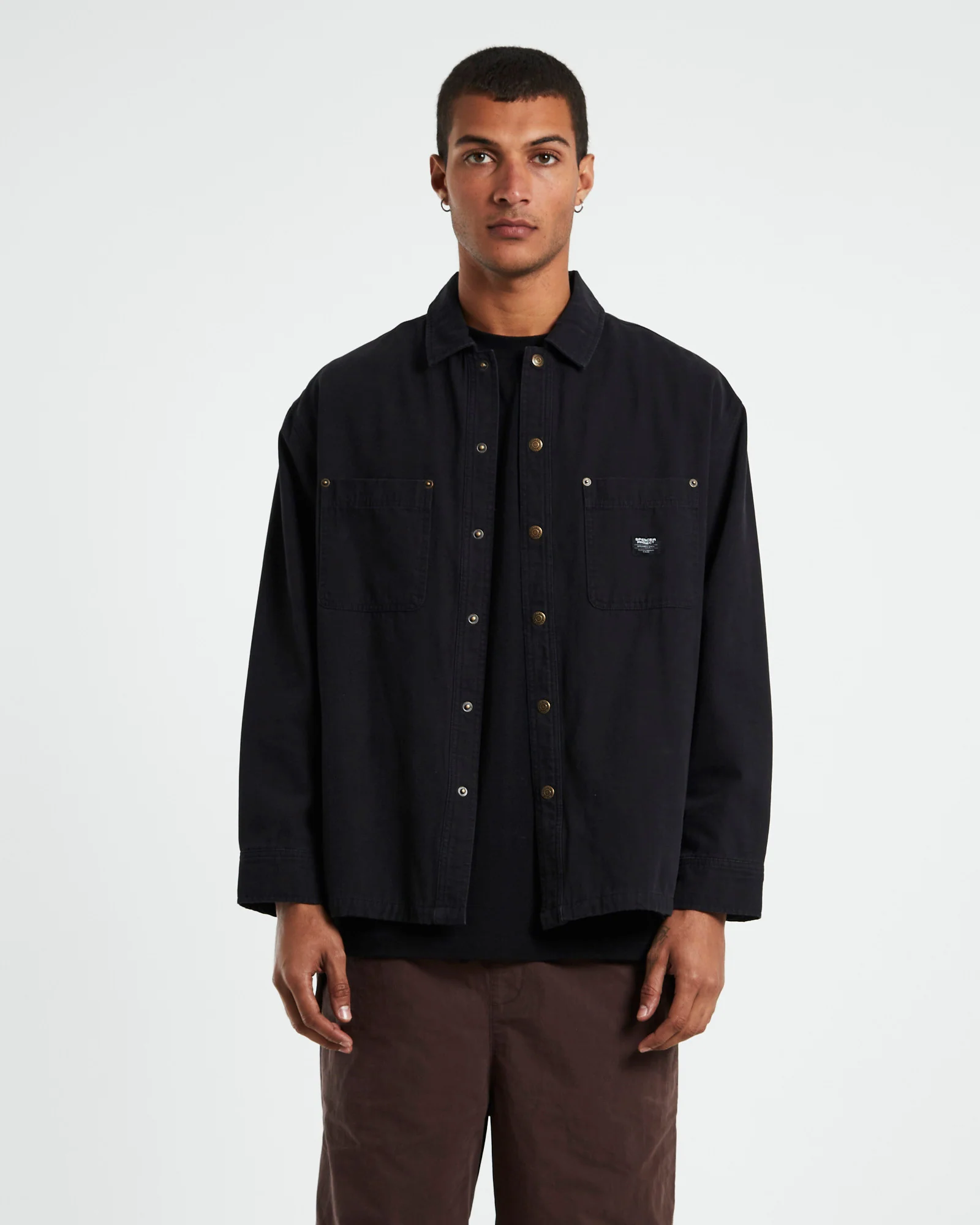 Newcastle Long Sleeve Shacket Black - Image 5