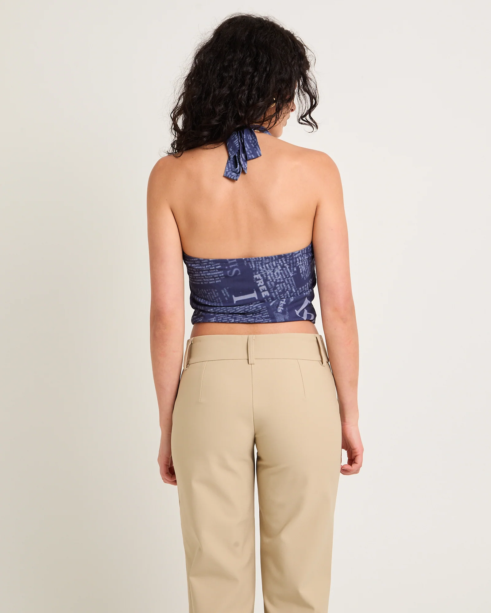 Newspaper Halter Top - Image 5