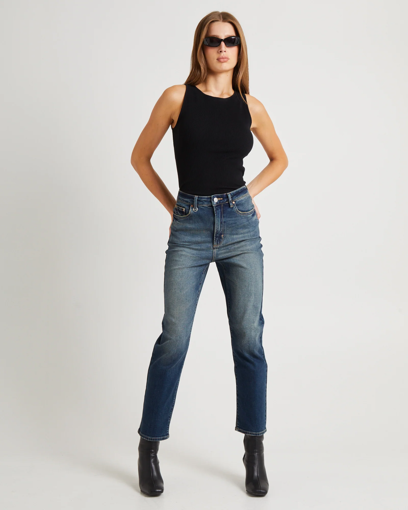 Nico Straight Denim Jeans Gold Mine - Image 4