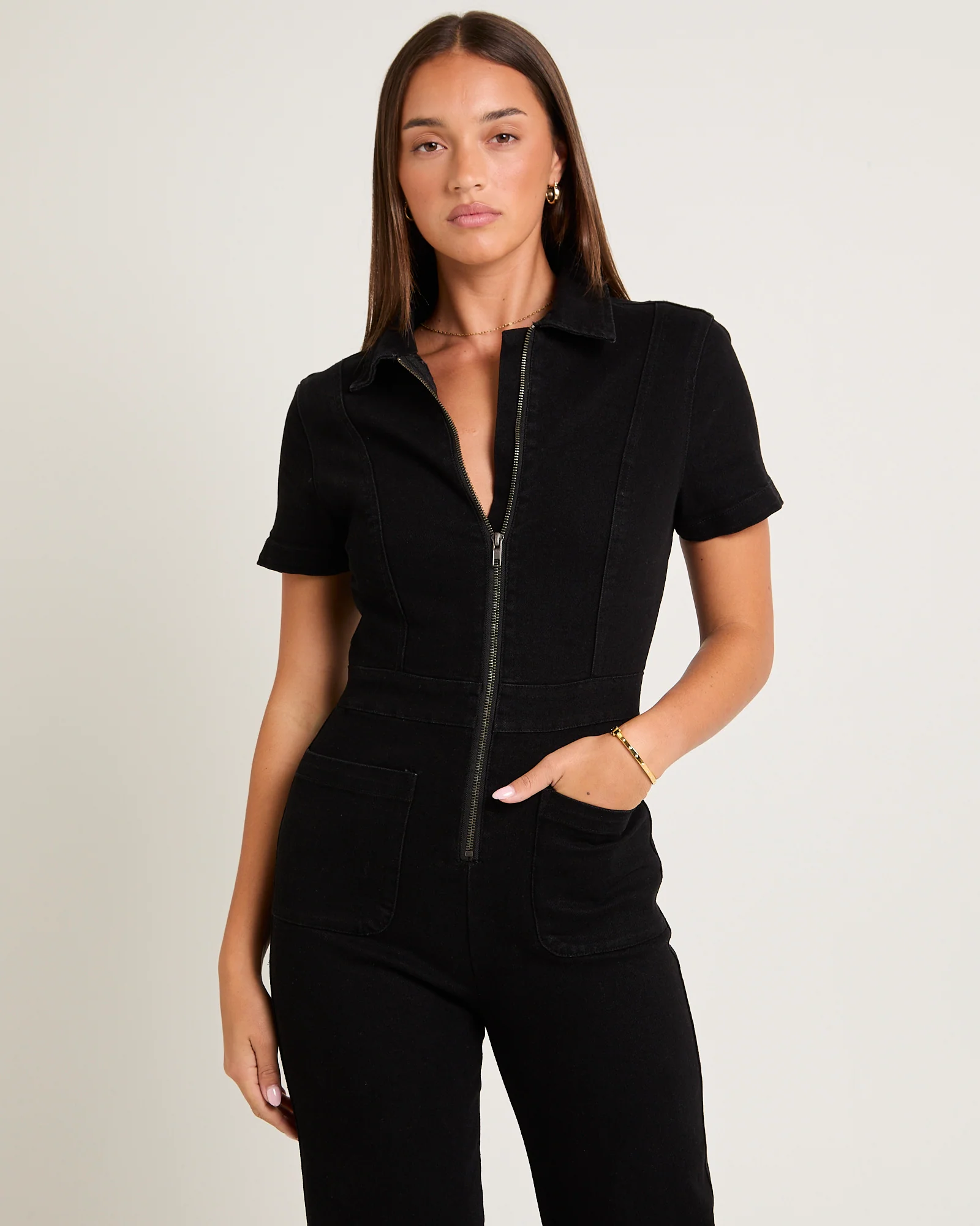 Nikki Denim Maxi Boiler Suit - Image 4