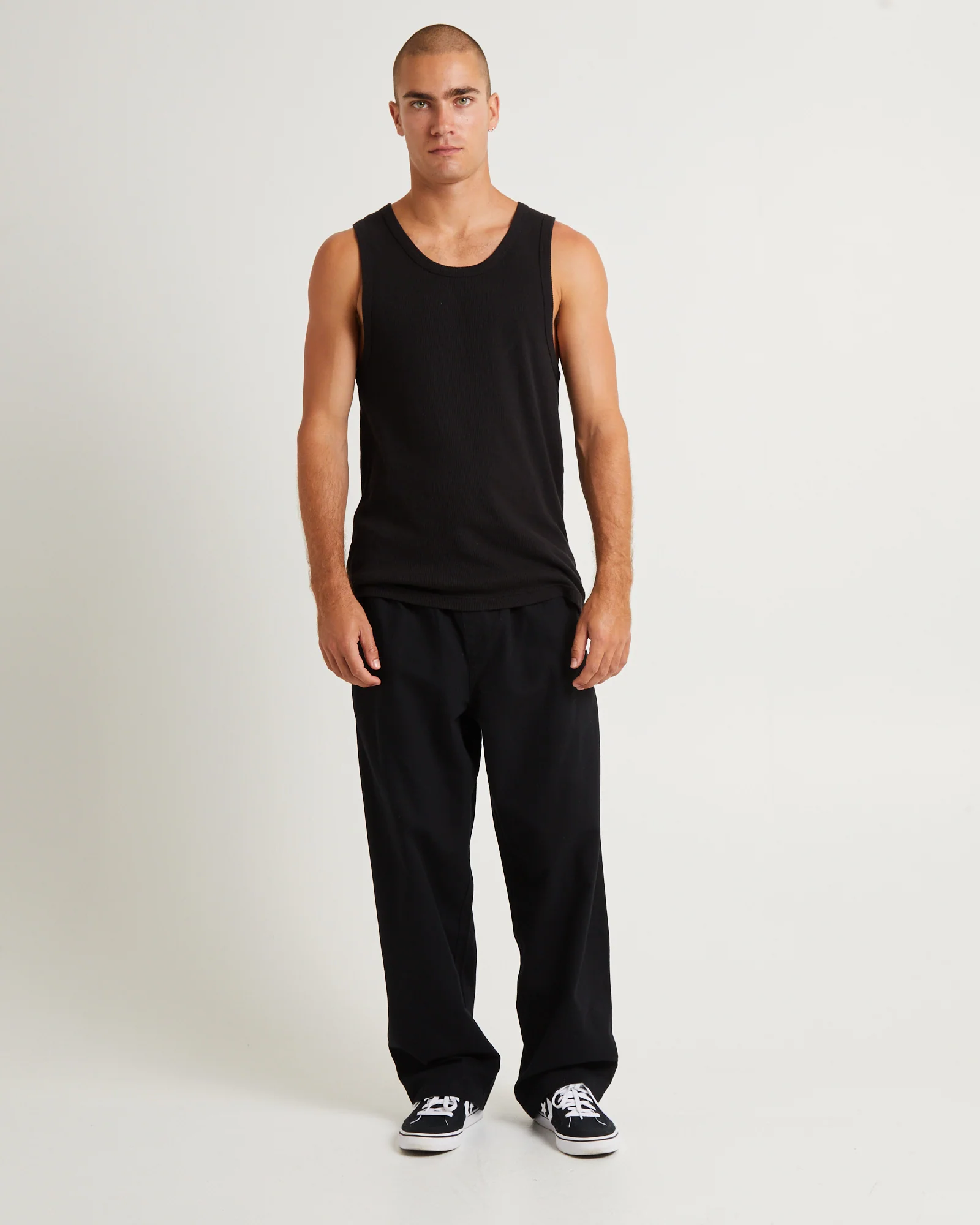 Ninety Eights Recycled Elastic Waist Pants Black - Image 2