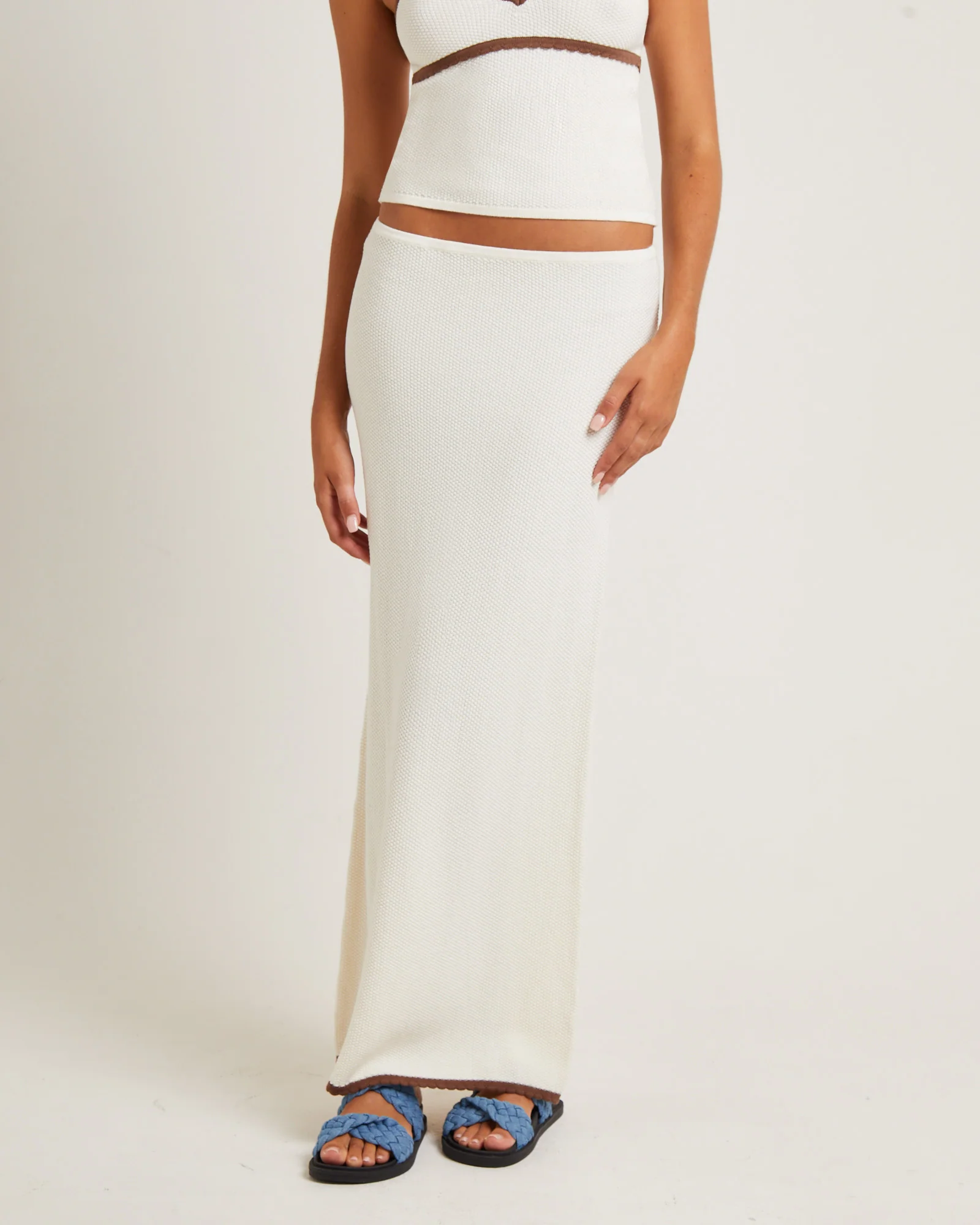 Nori Compact Knit Maxi Skirt