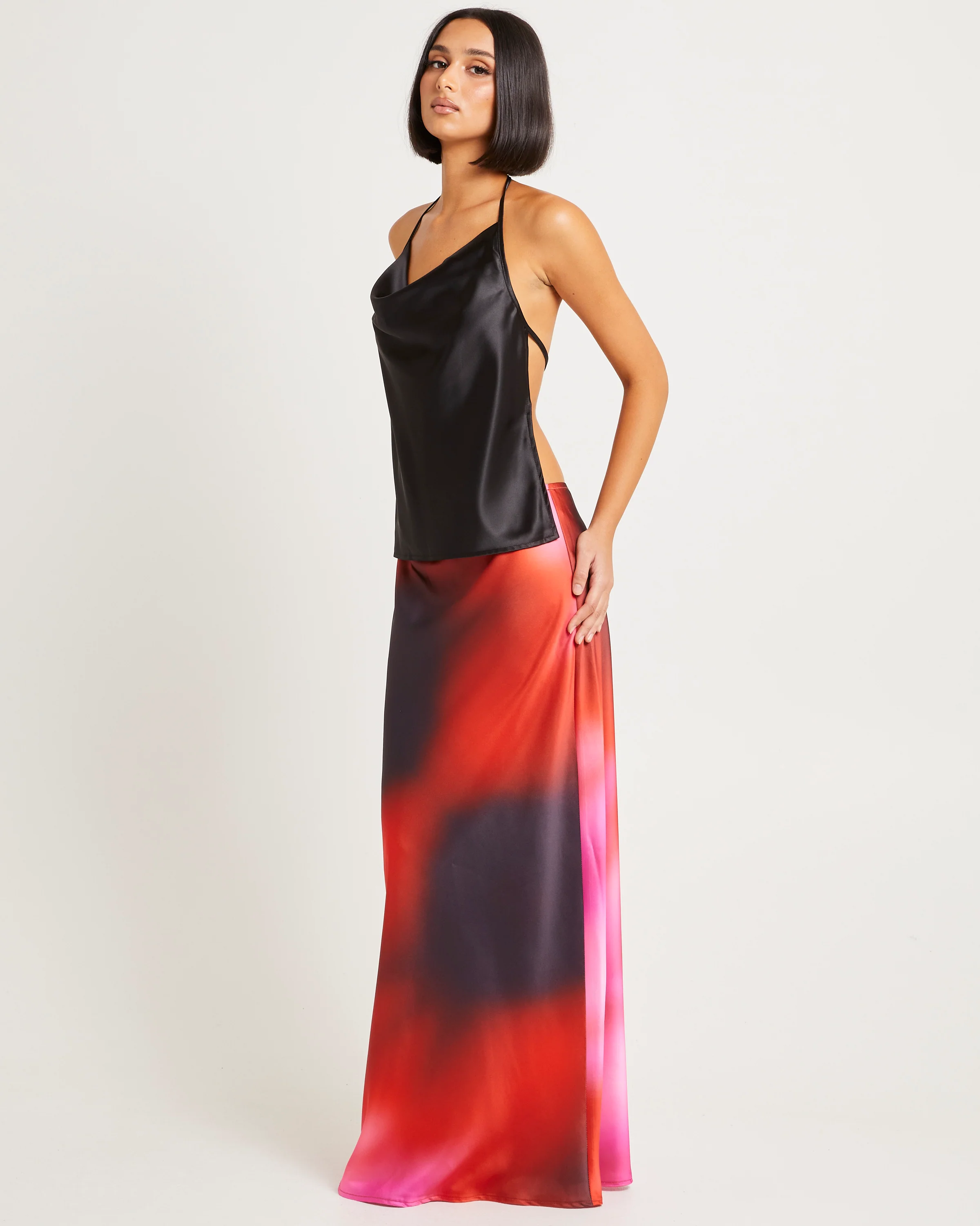 Nova Cowl Neck Halter Top - Image 4