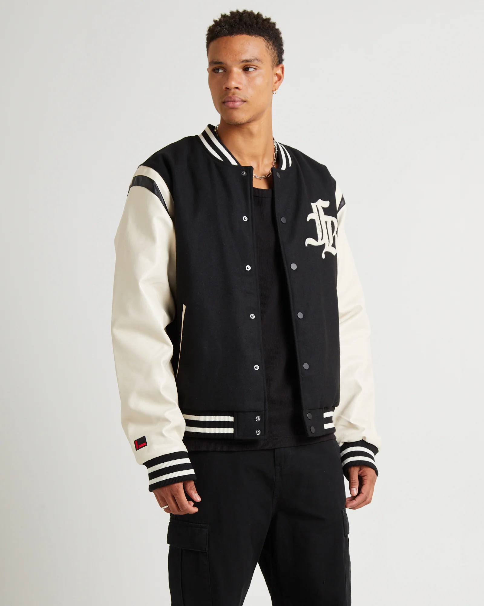 Old English College Jacket Black - Image 4
