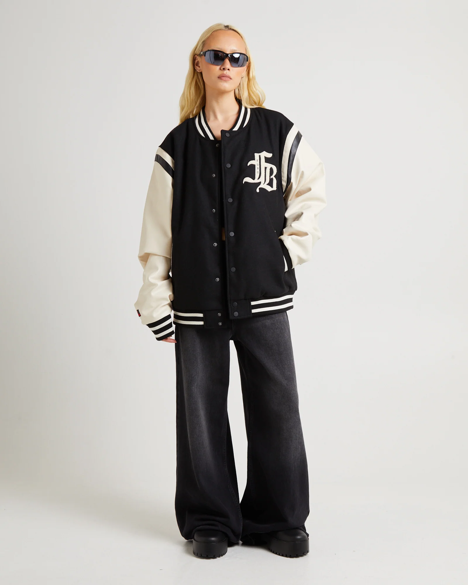 Old English College Jacket Black - Image 7