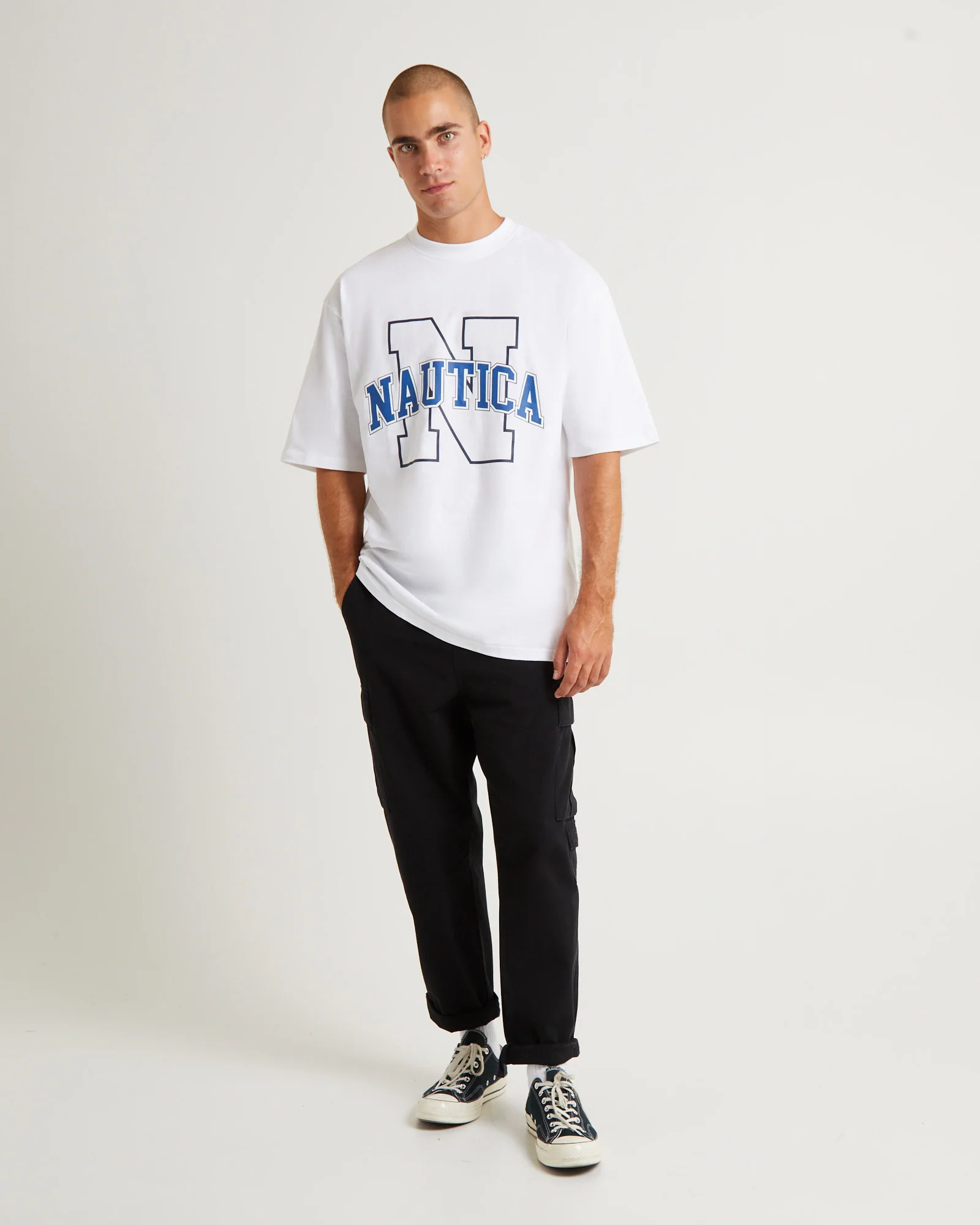 Omega Short Sleeve T-Shirt White - Image 3