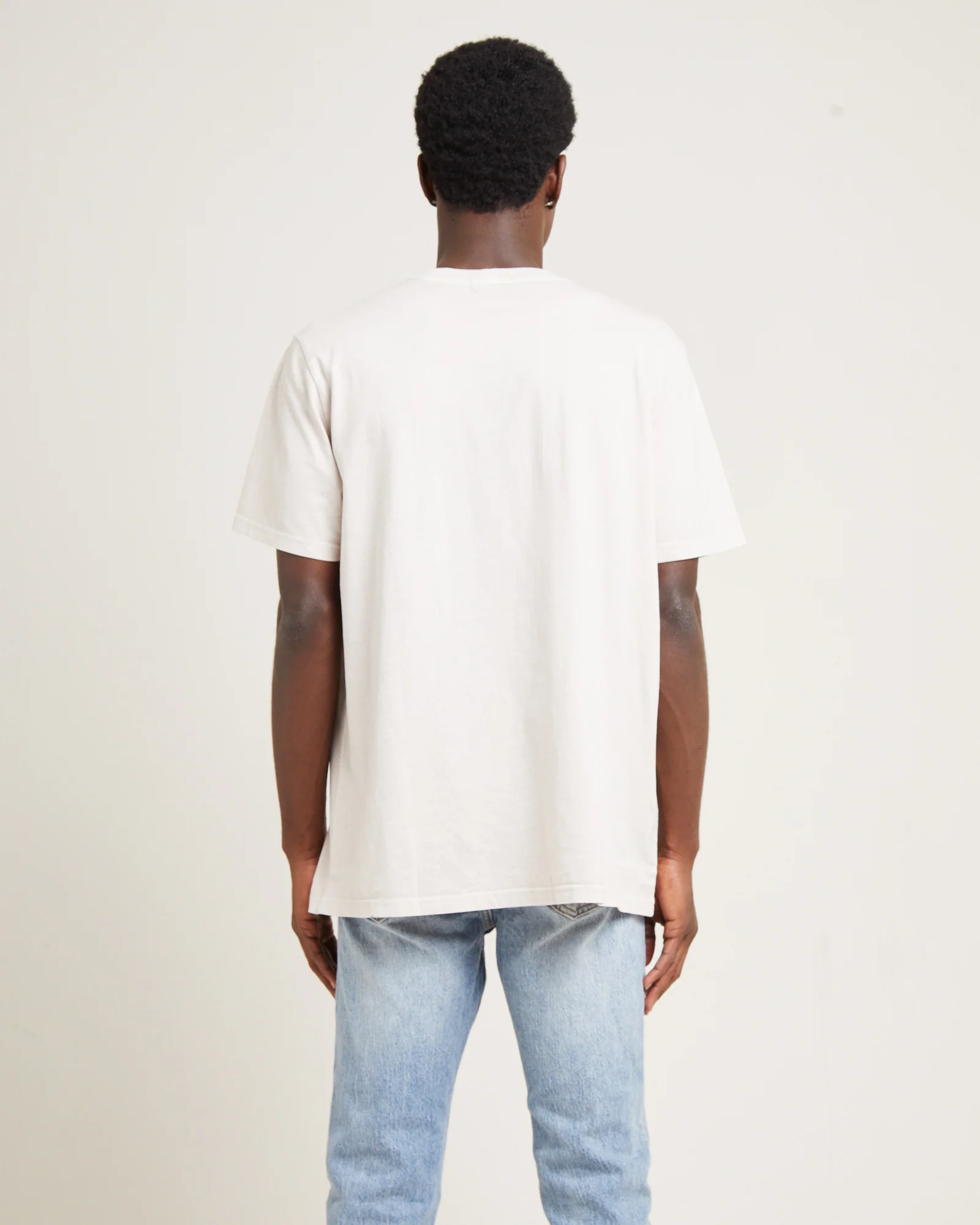 Organic Neuw Band Short Sleeve T-Shirt Washed Stone - Image 2