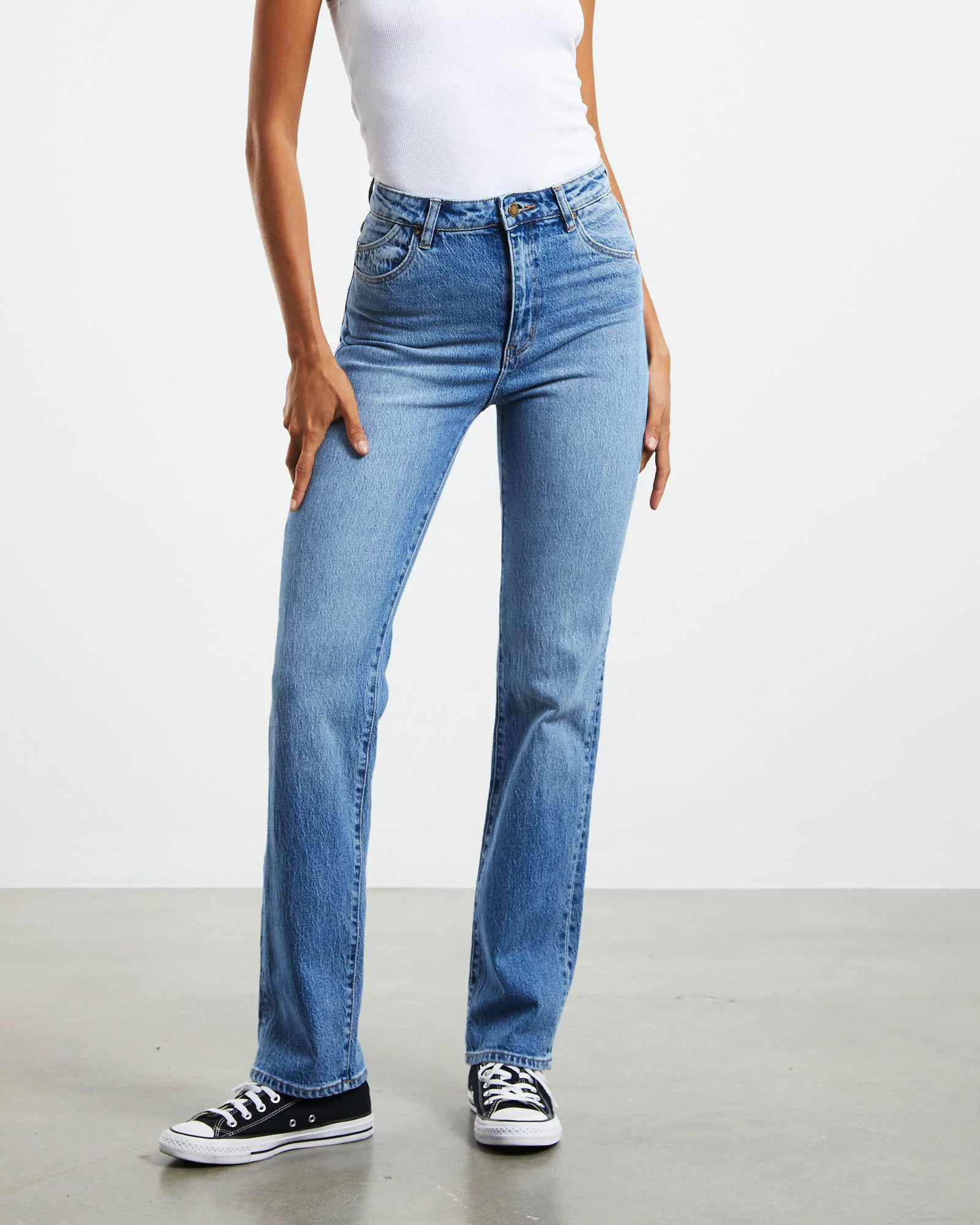 Original Straight Long Denim Jeans Brad