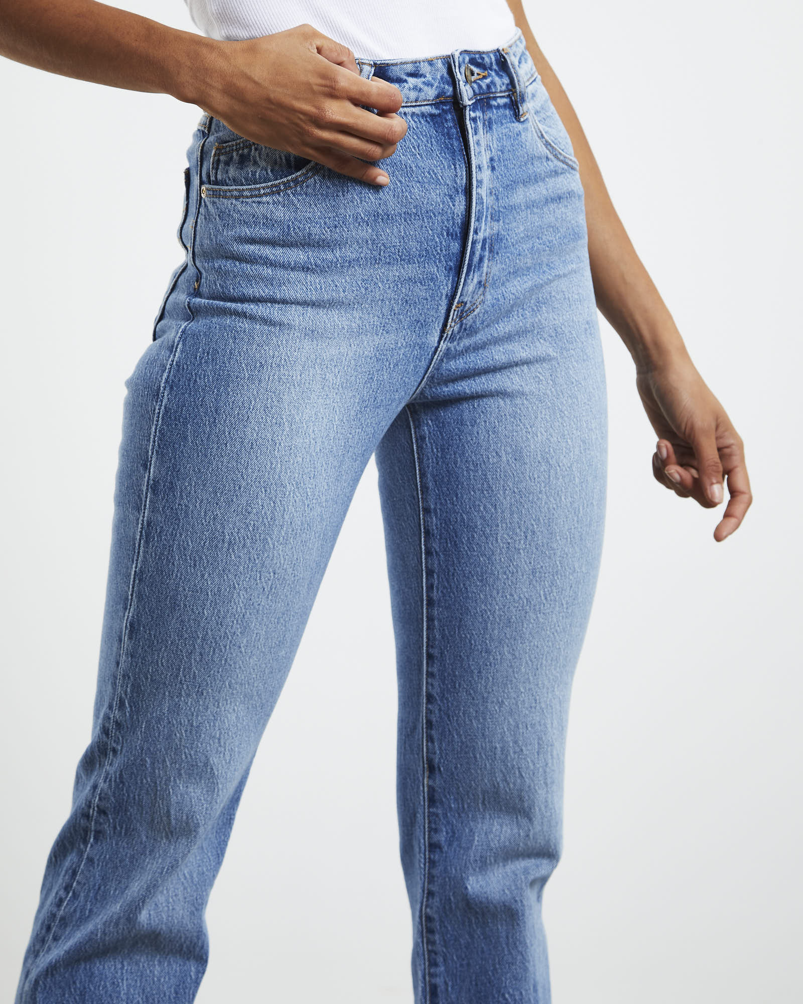Original Straight Long Denim Jeans Brad - Image 5