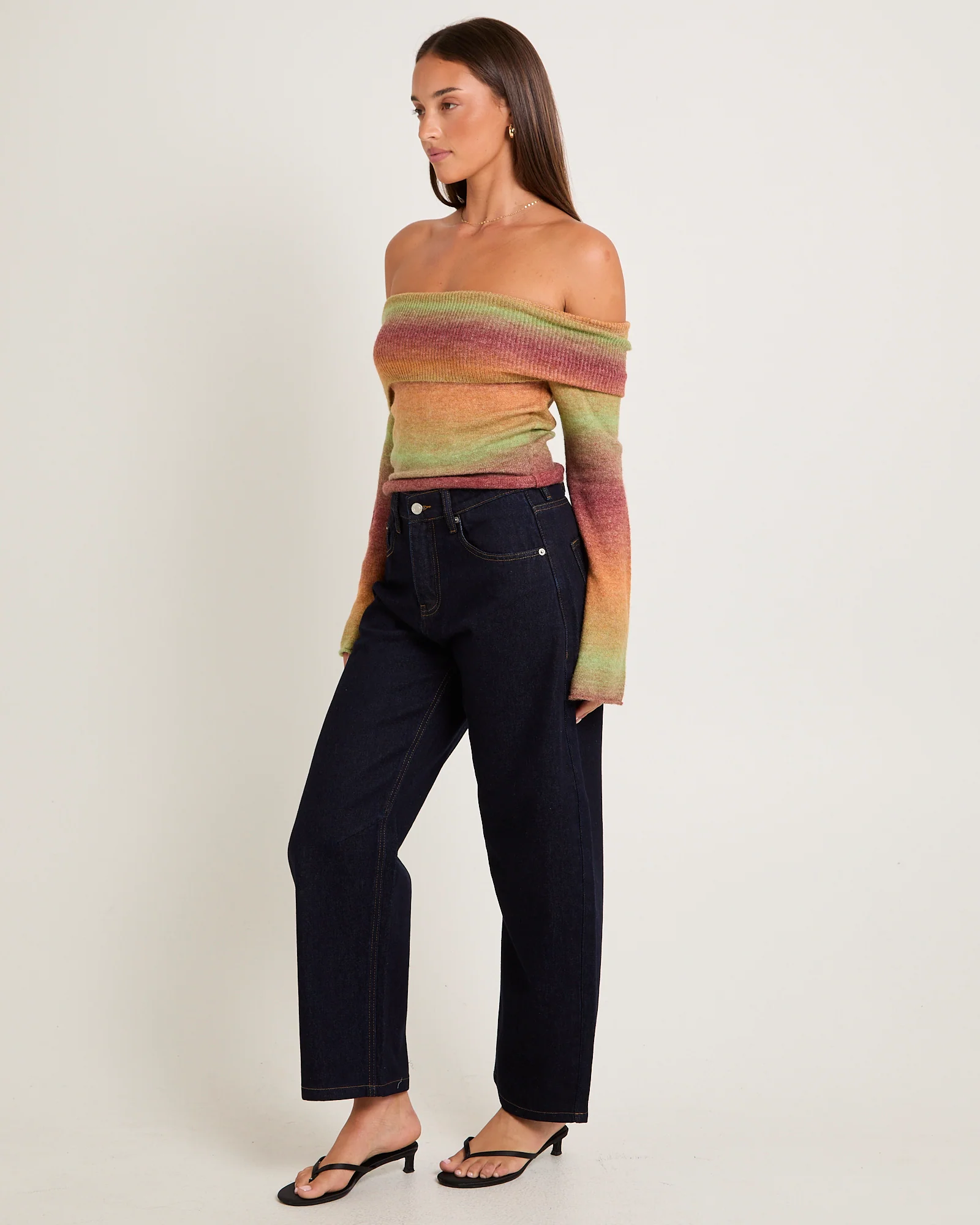 Orla Ombre Off Shoulder Knit - Image 4