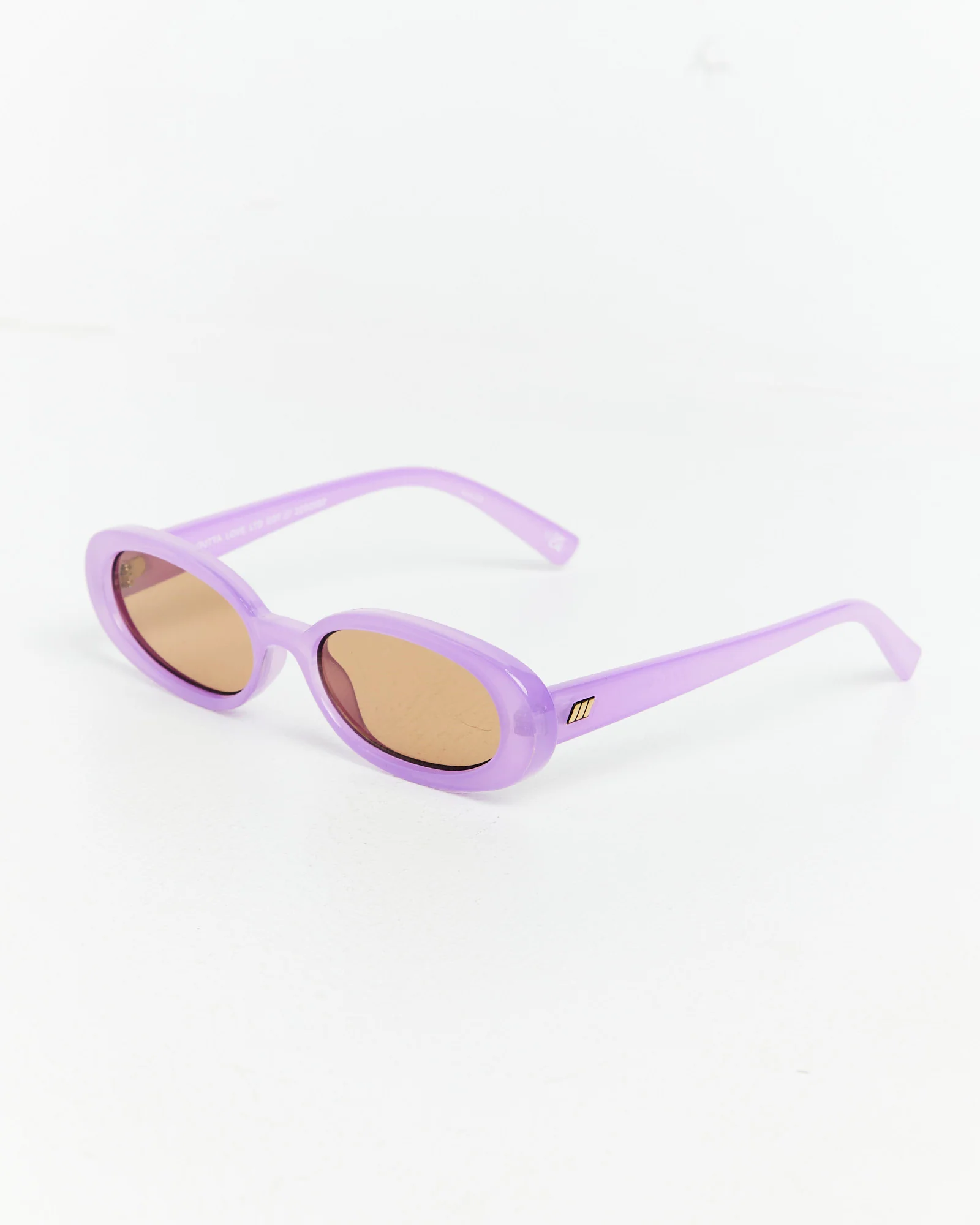 Outta Love Milky Digital Sunglasses Lavender/Light Brown Mono - Image 3
