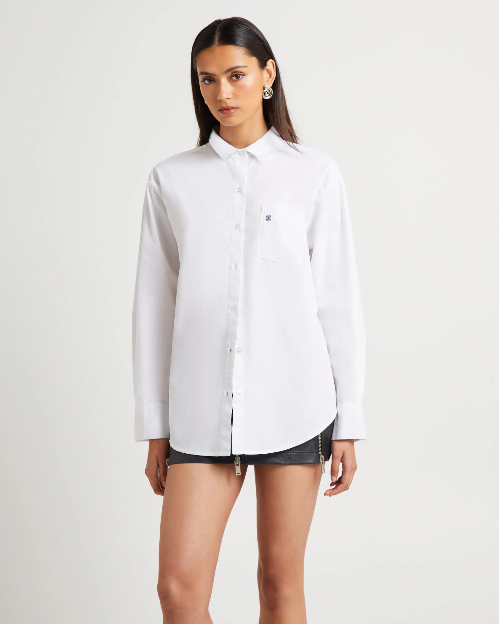 Oversized Poplin Shirt - Image 4