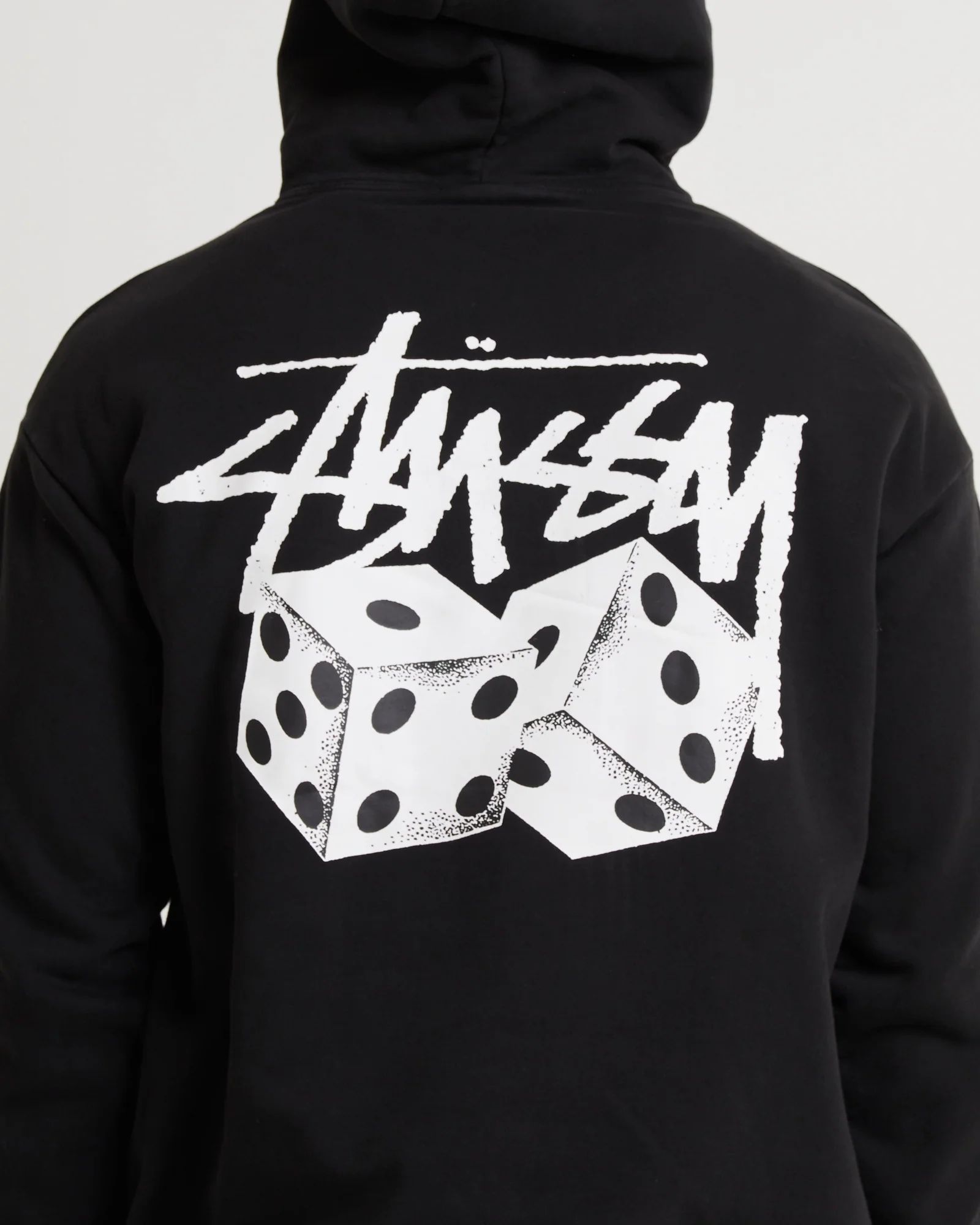Pair Of Dice Fleece Hoodie Washed White - Image 5