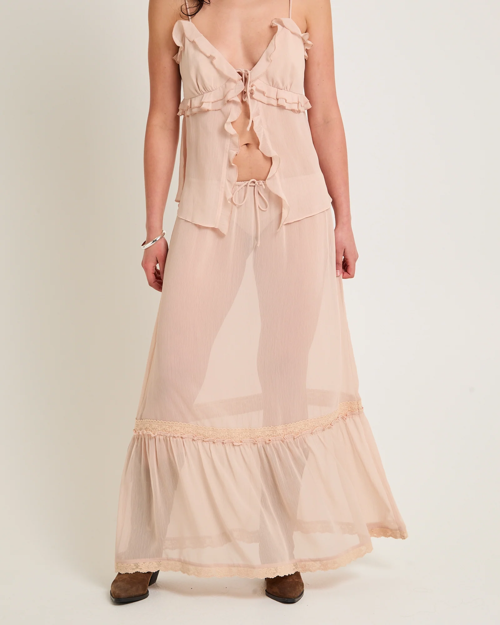 Paislee Sheer Maxi Skirt - Image 2