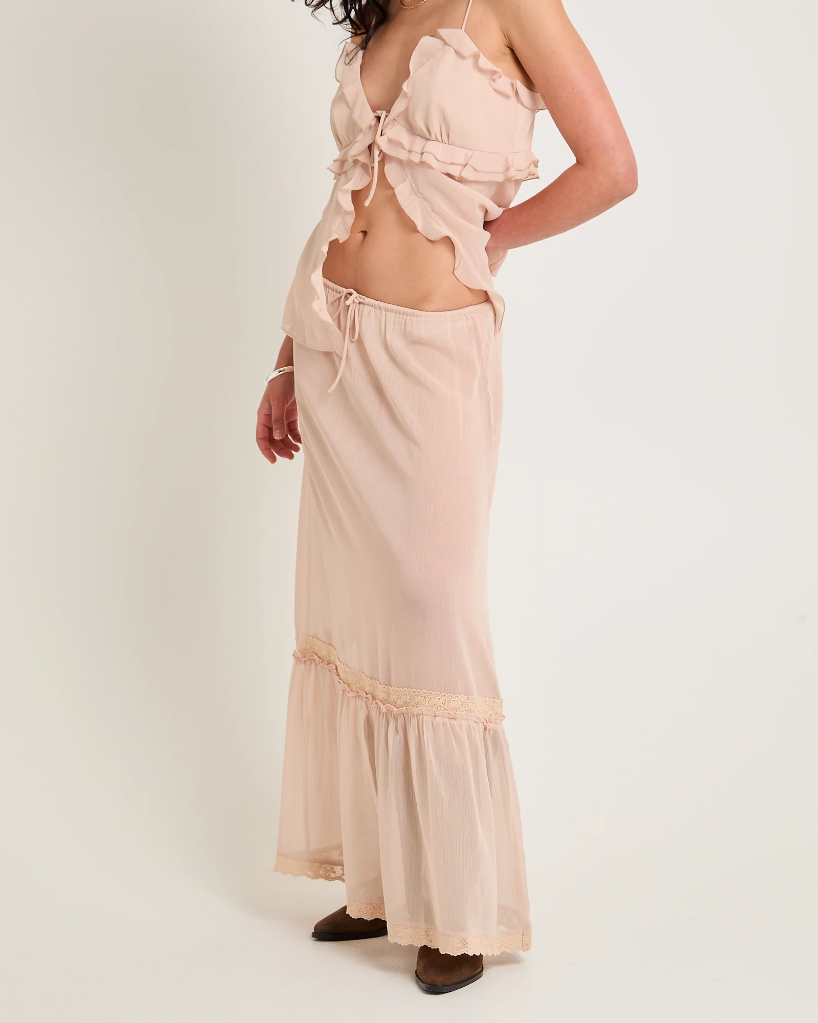 Paislee Sheer Maxi Skirt - Image 4