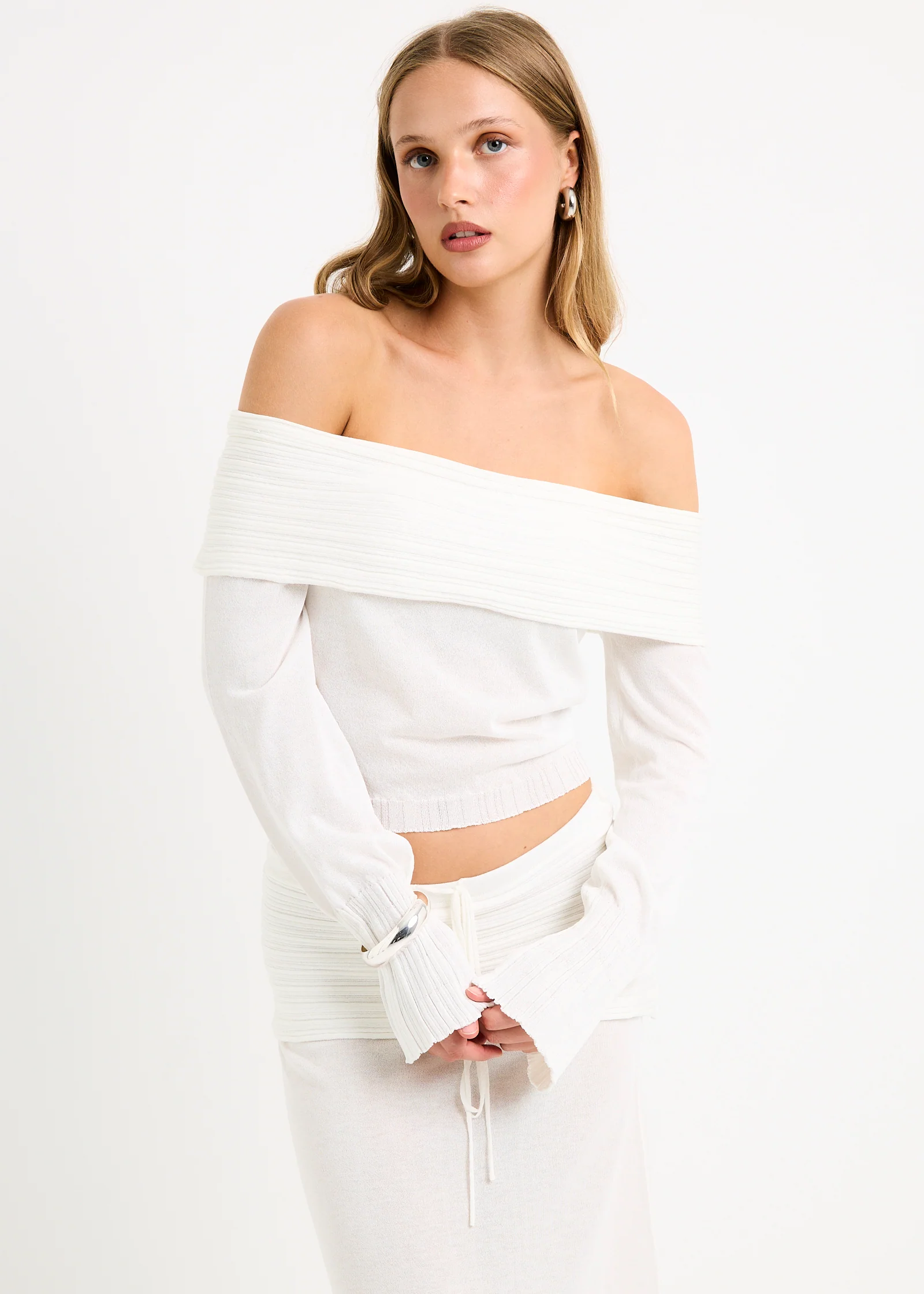 Palma Off Shoulder Knit Top