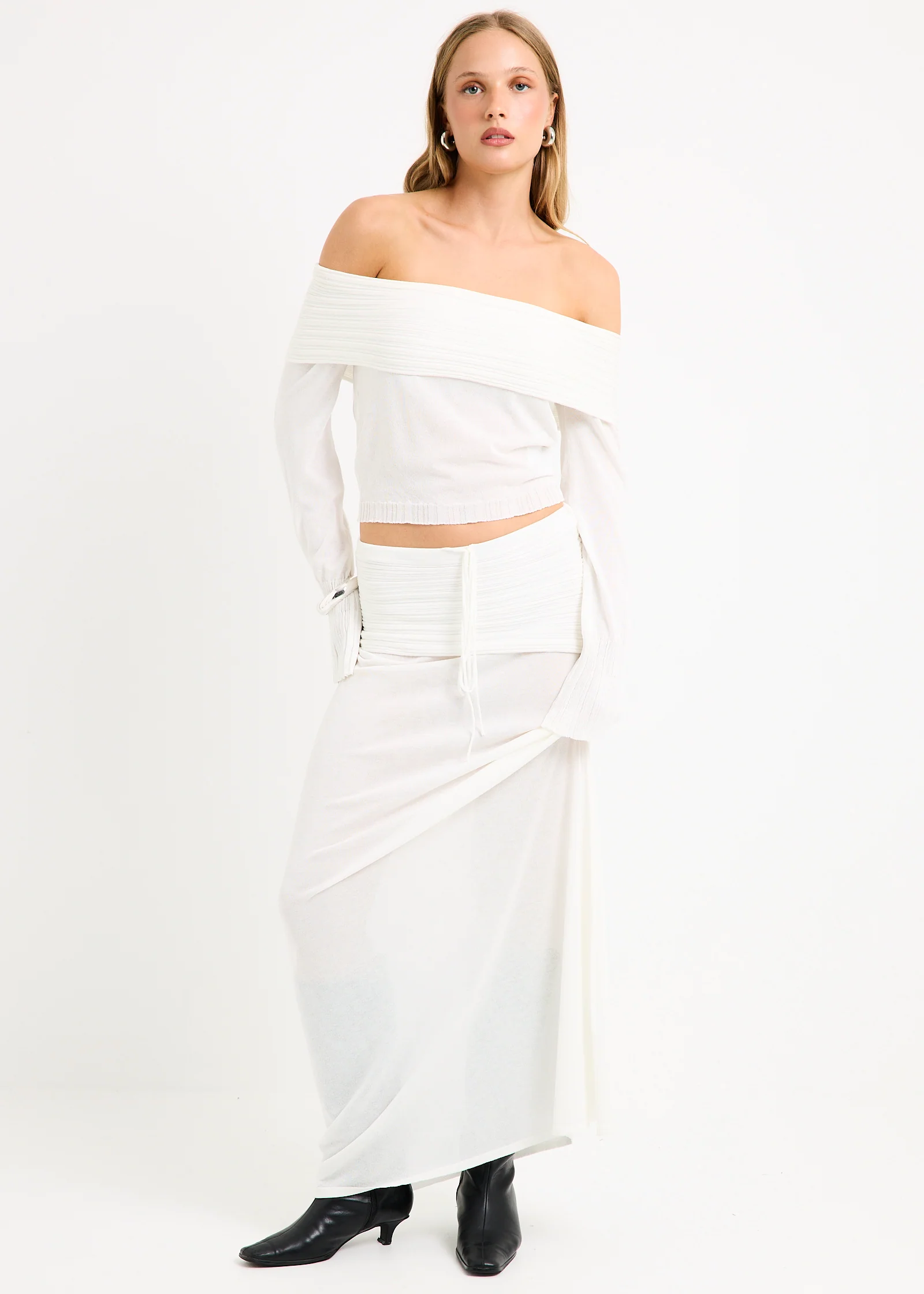 Palma Off Shoulder Knit Top - Image 3