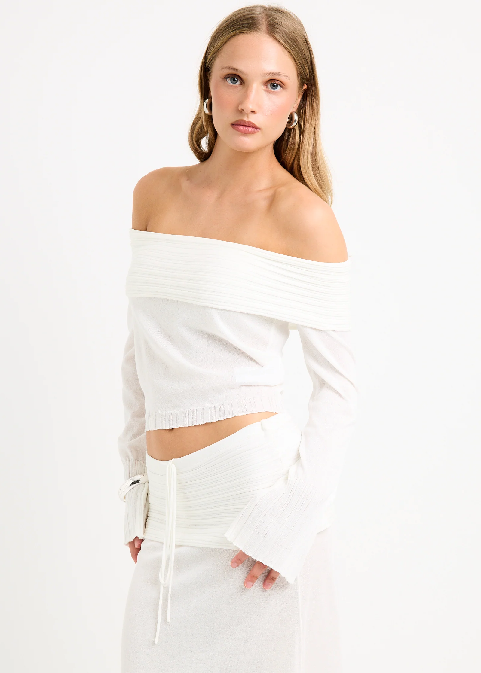 Palma Off Shoulder Knit Top - Image 4