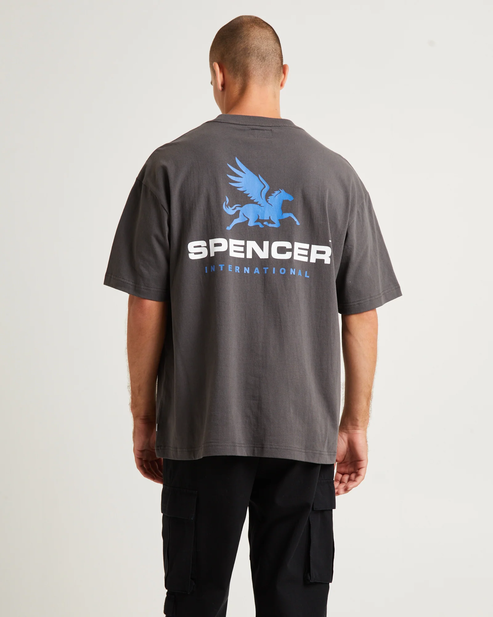 Pegasus Short Sleeve T-Shirt Charcoal