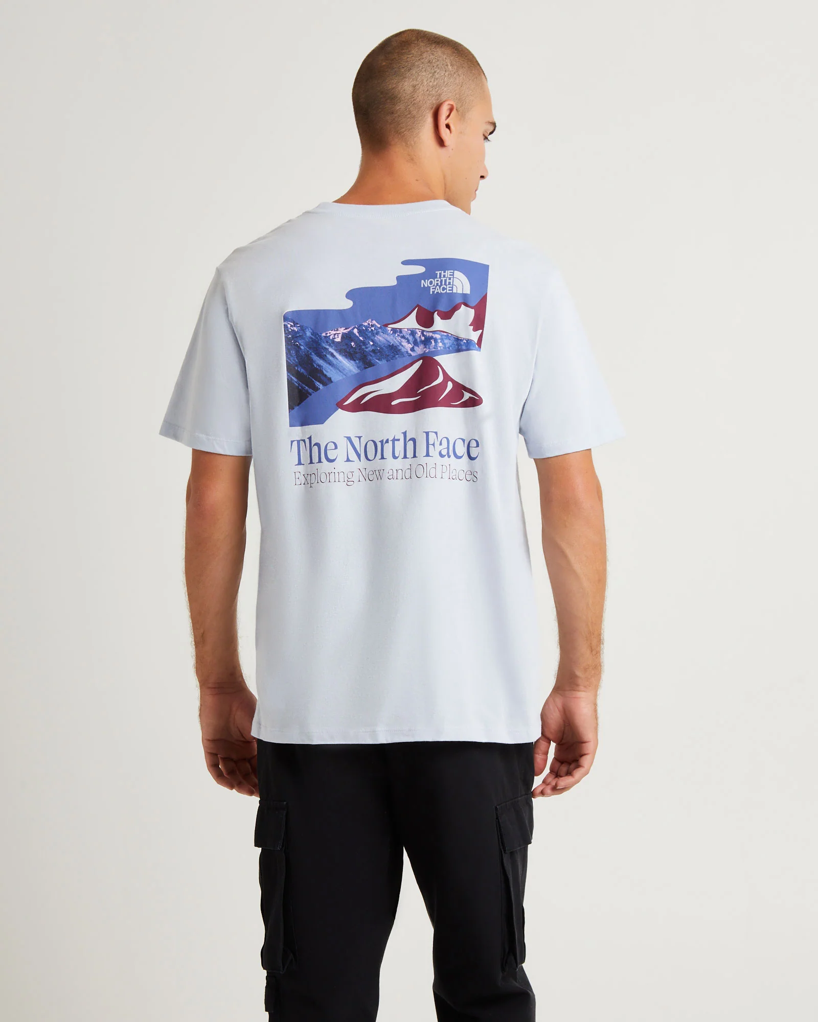 Places We Love Short Sleeve T-Shirt Dusty Periwinkle Grey