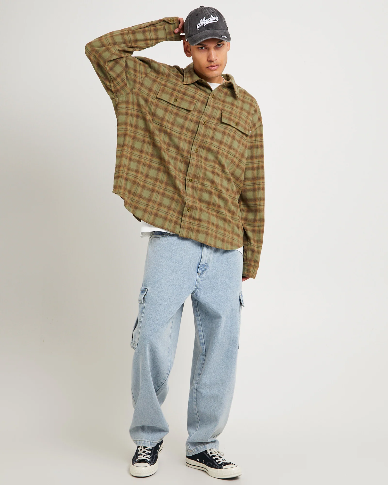 Plaid Long Sleeve Overshirt